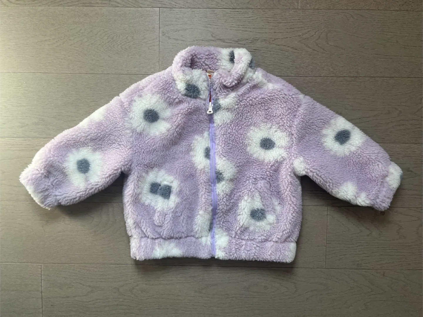 ZARA Kids Fleece Bomber Jacket - Size 3-4 Years 🥕 thumbnail