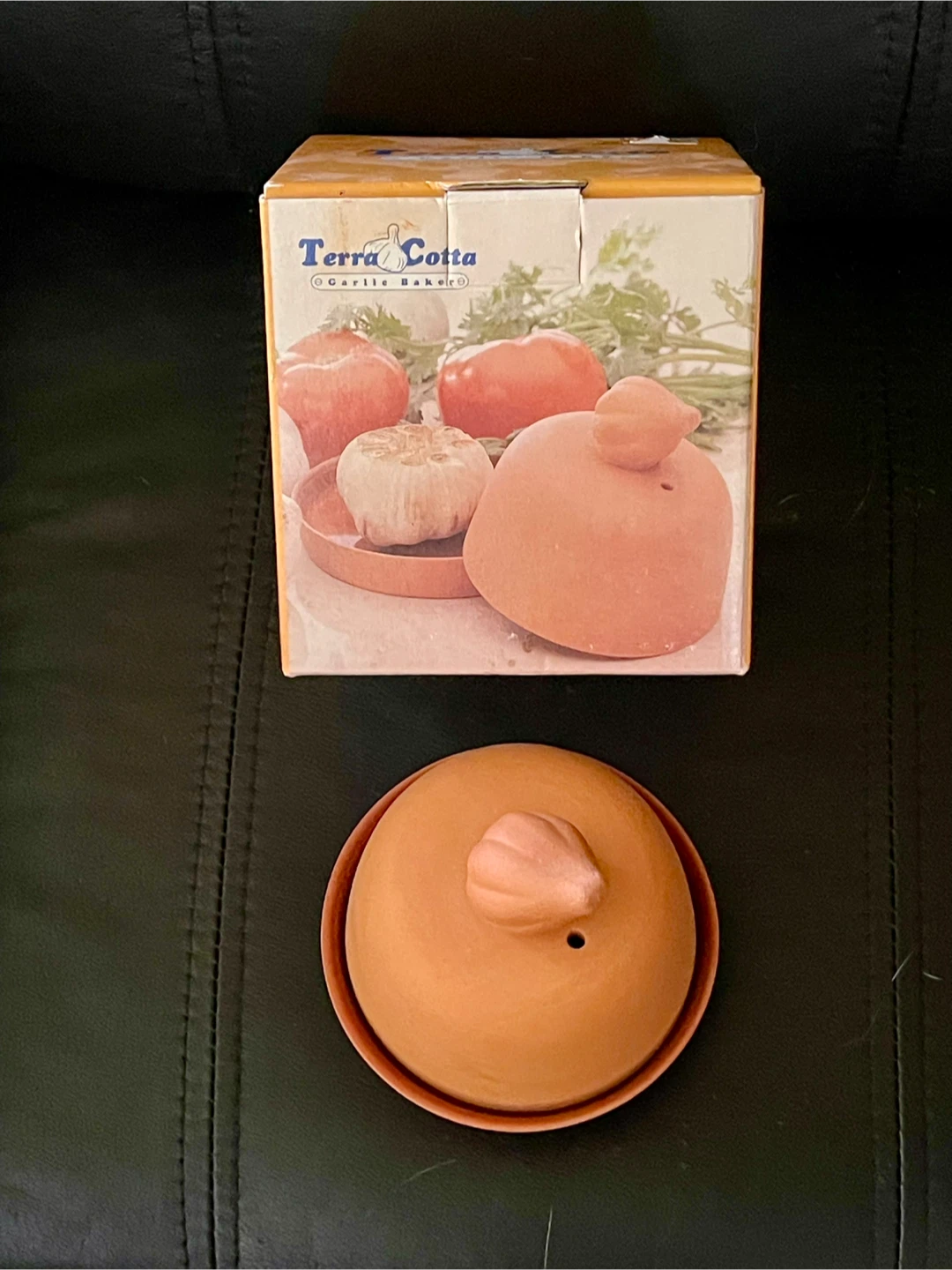 NEW Terra Cotta Garlic Baker