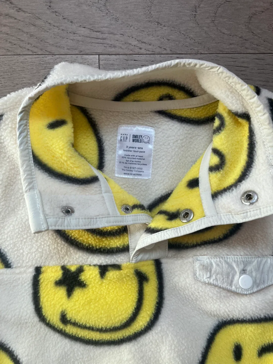 GAP Kids Smiley World Fleece Pullover - Size 3 Years 🥕 image indicator(2)