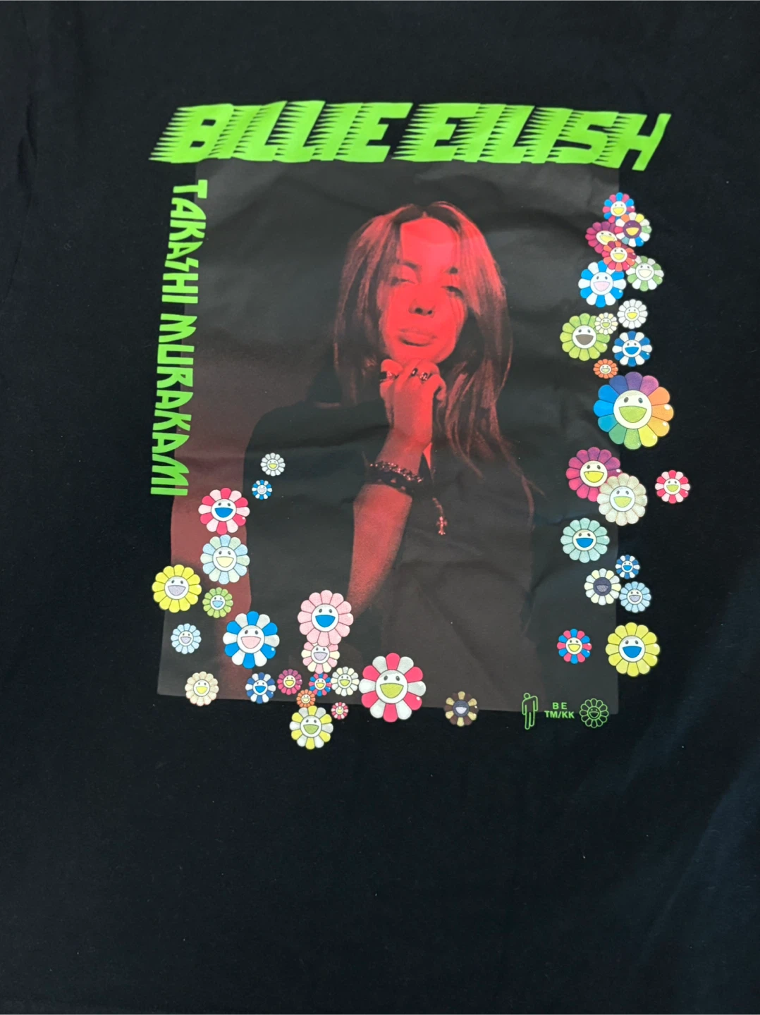 Uniqlo Billie Eilish x Takashi Murakami  Black Tee XS - photo 2