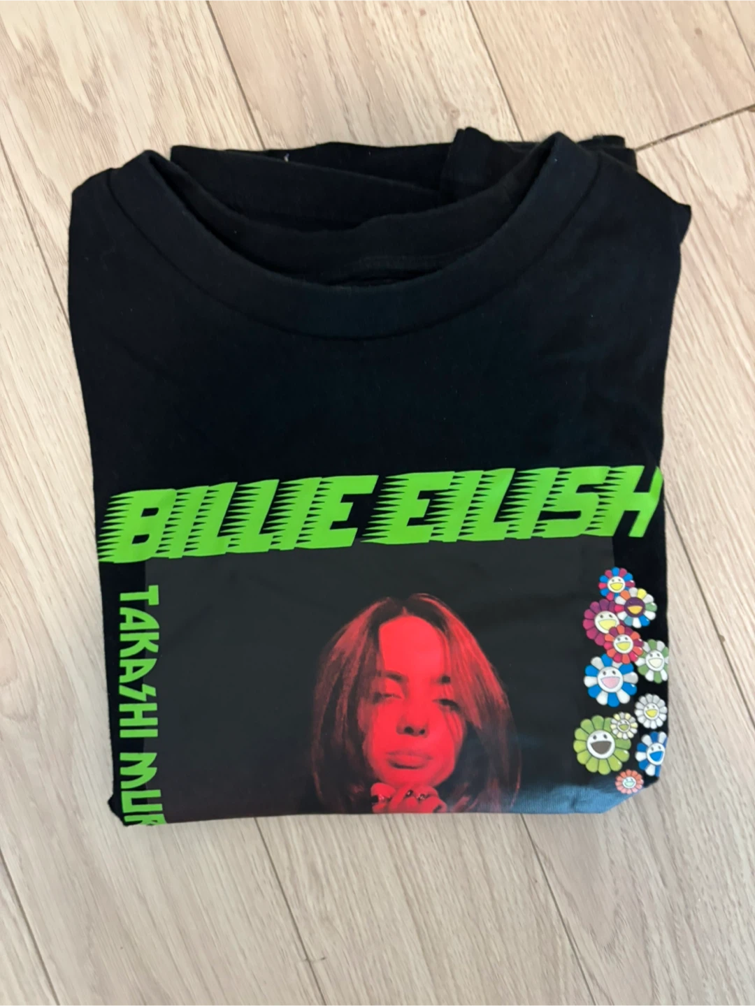 Uniqlo Billie Eilish x Takashi Murakami  Black Tee XS