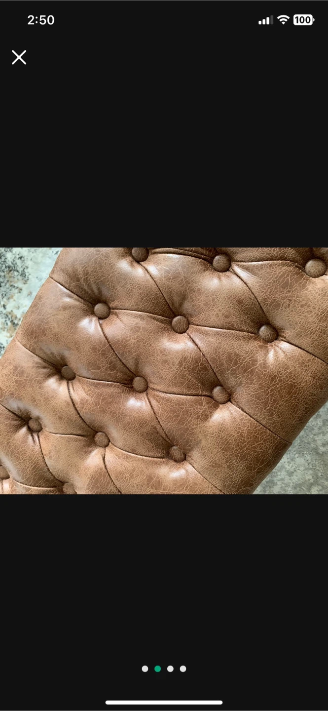 Faux Leather Bench - photo 2
