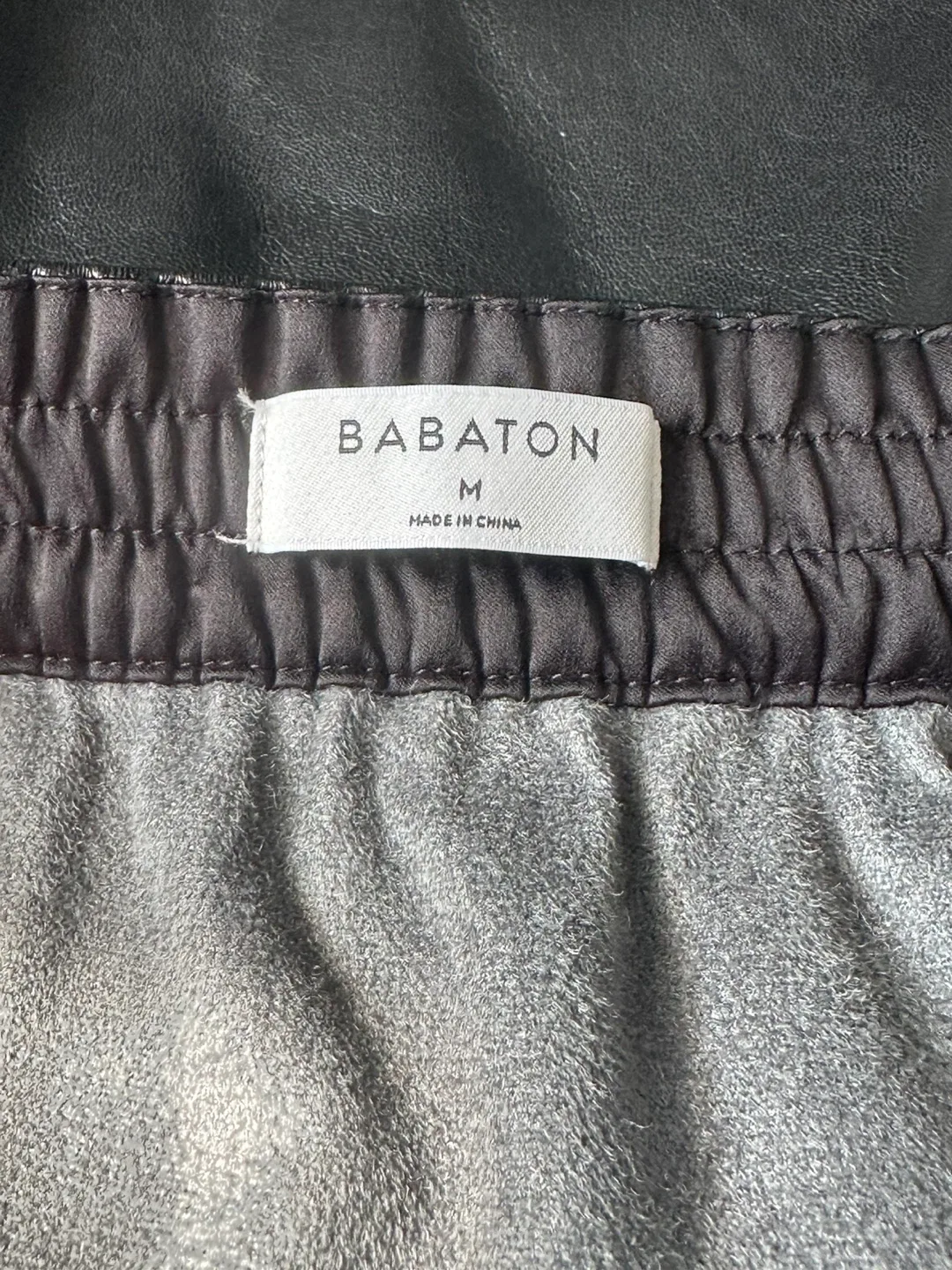 Aritzia Babaton Vegan Leather “Flags” Pencil Skirt | Black image indicator(7)