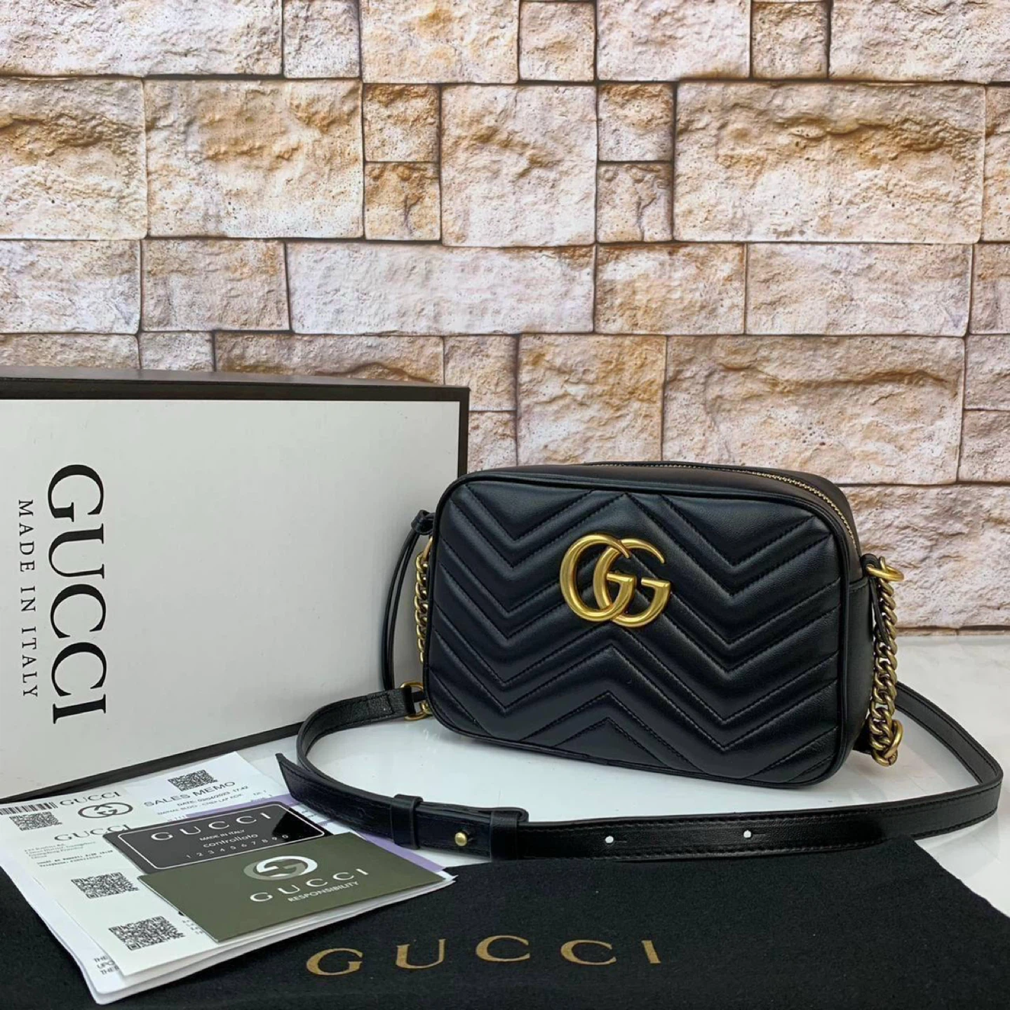 Gucci Marmont Small Shoulder Bag - Black