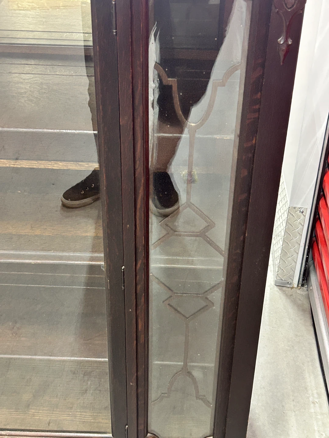 Vintage Wooden Display Cabinet - photo 4