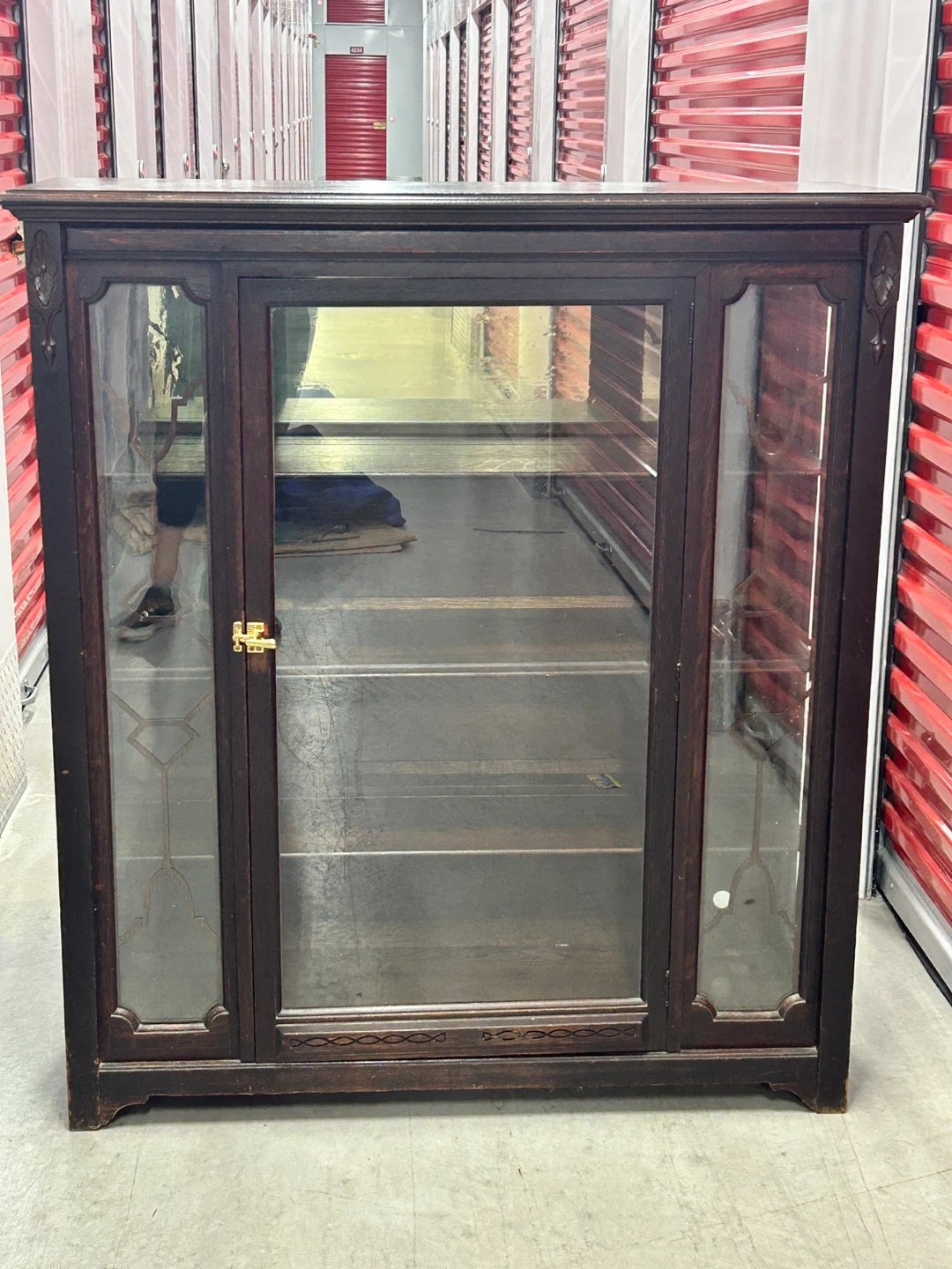 Vintage Wooden Display Cabinet