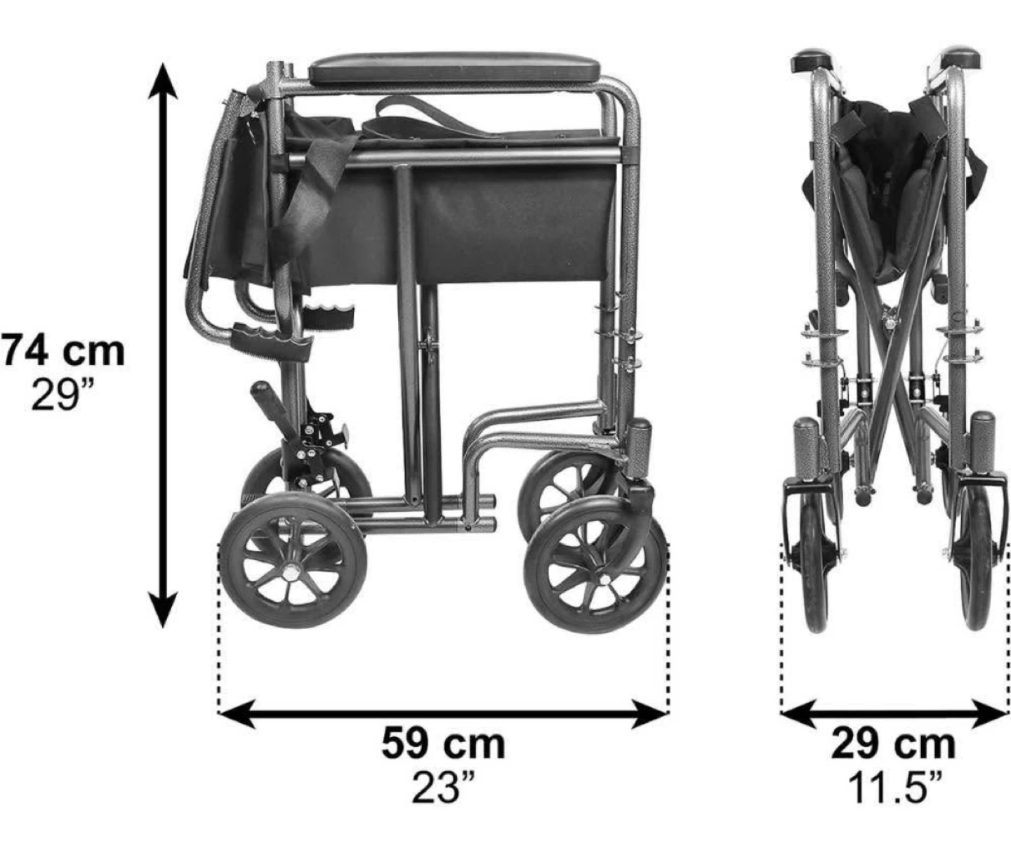Airgo Transport Wheelchair - Lightweight & Portable - photo 4