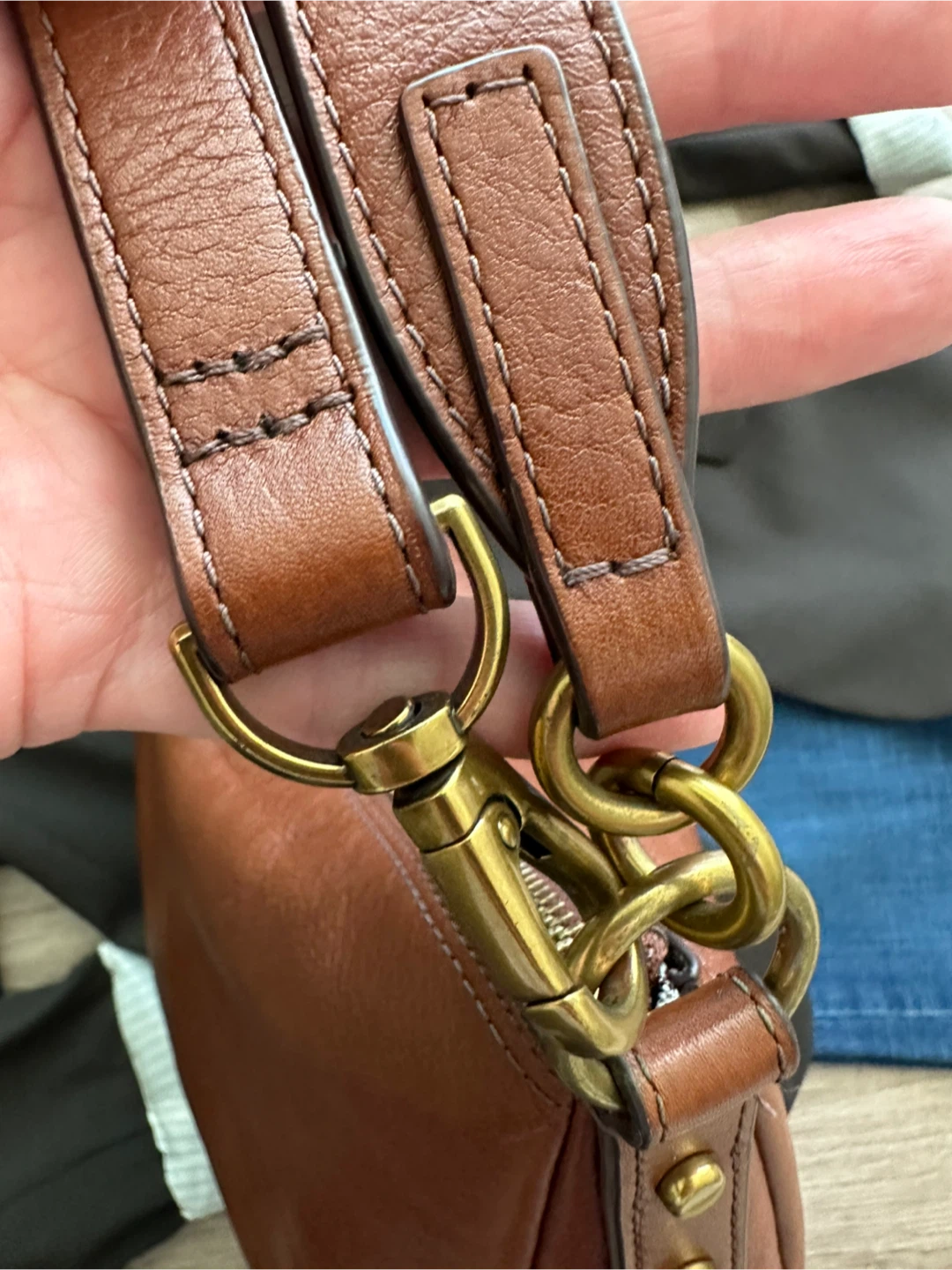 Fossil Jolie Brown Leather Hobo Bag - photo 4