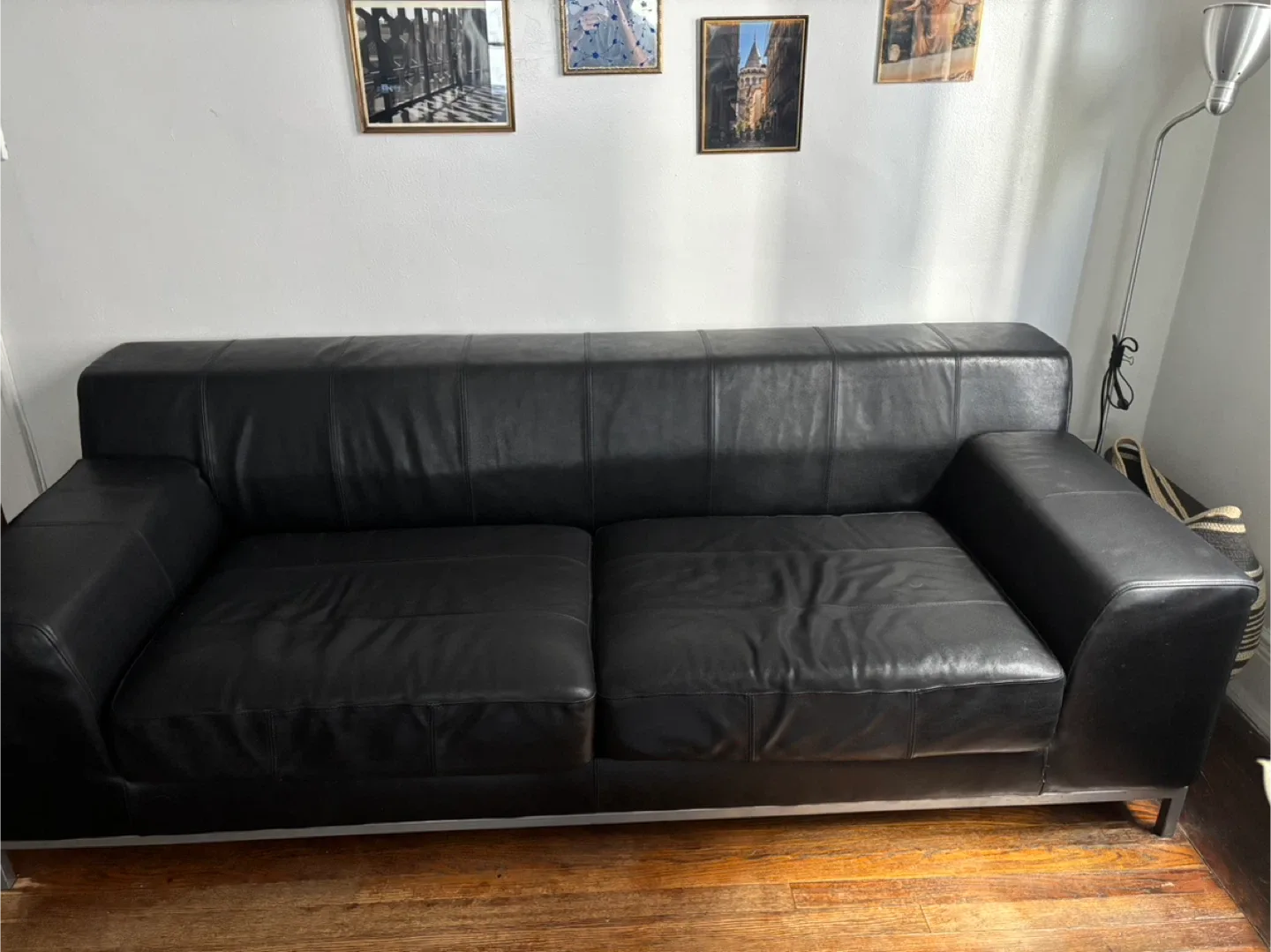 Black Leather Sofa thumbnail