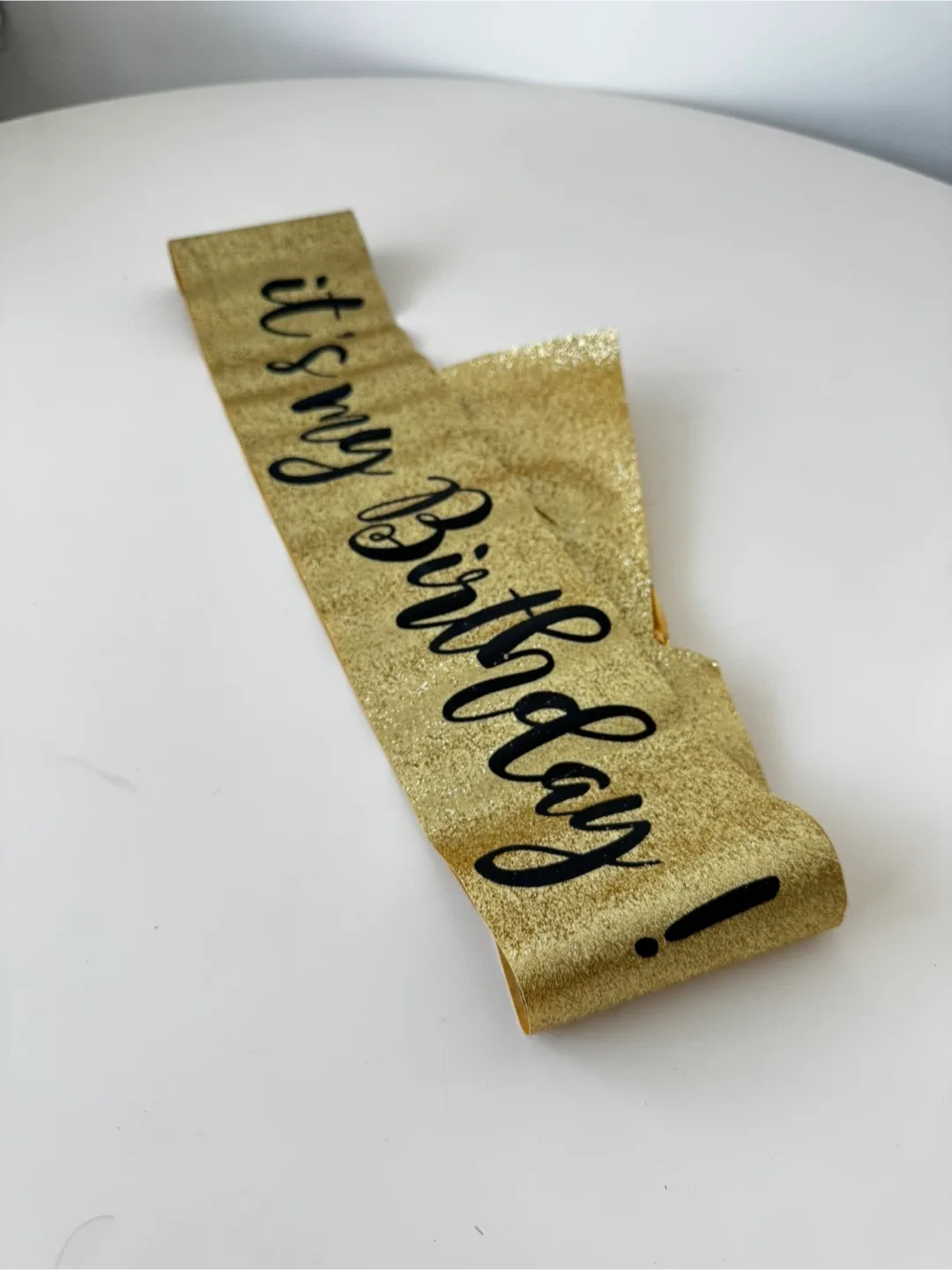 Gold 'It's My Birthday' Sash thumbnail