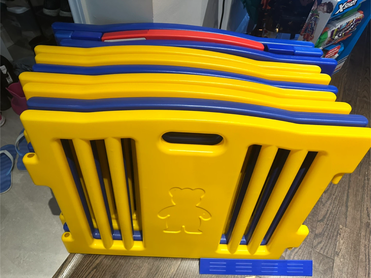 Baby Diego Kids Playpen - Yellow & Blue