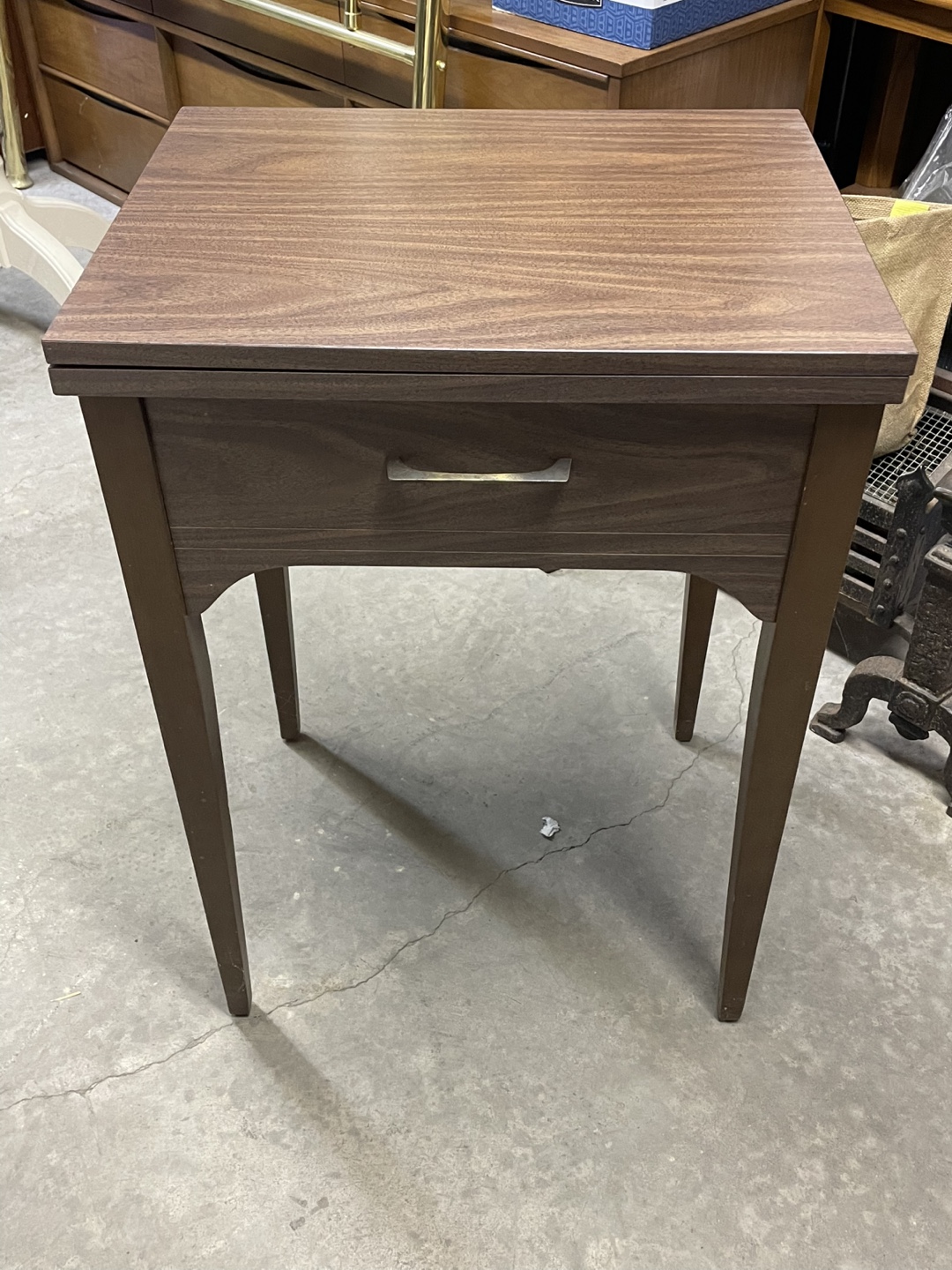 Vintage Sewing Table - wood veneer