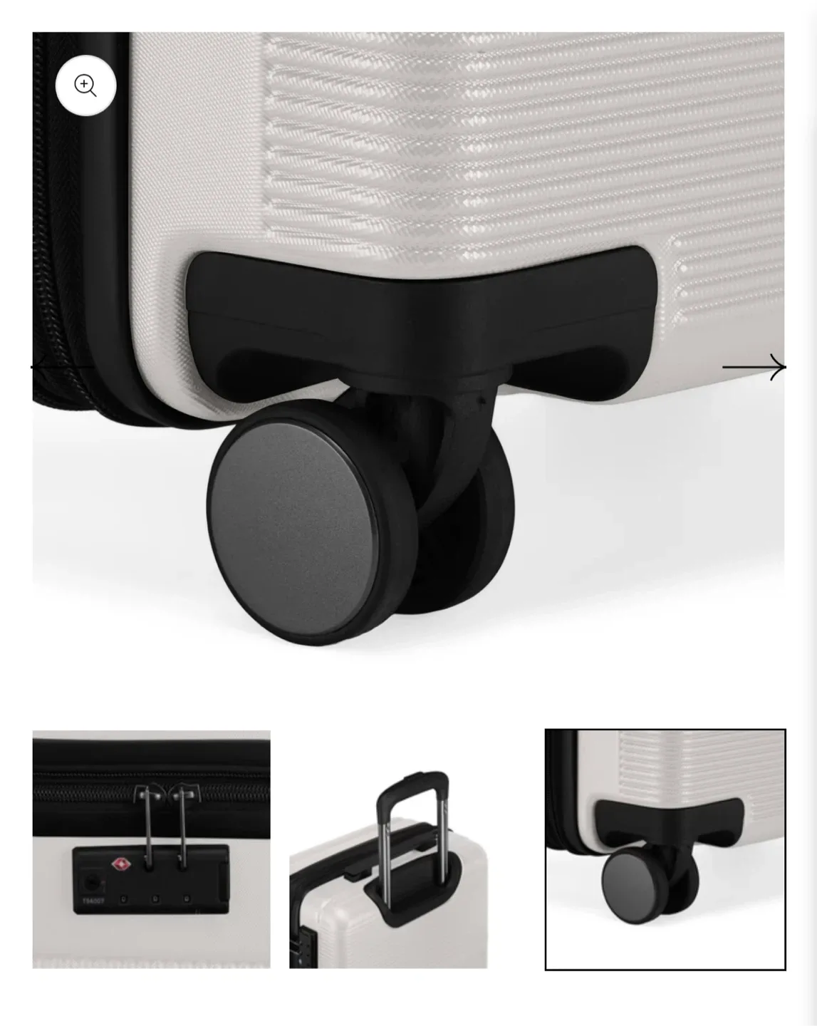 Bugatti Brussels White Hardside Luggage 3 pcs Bnib image indicator(3)