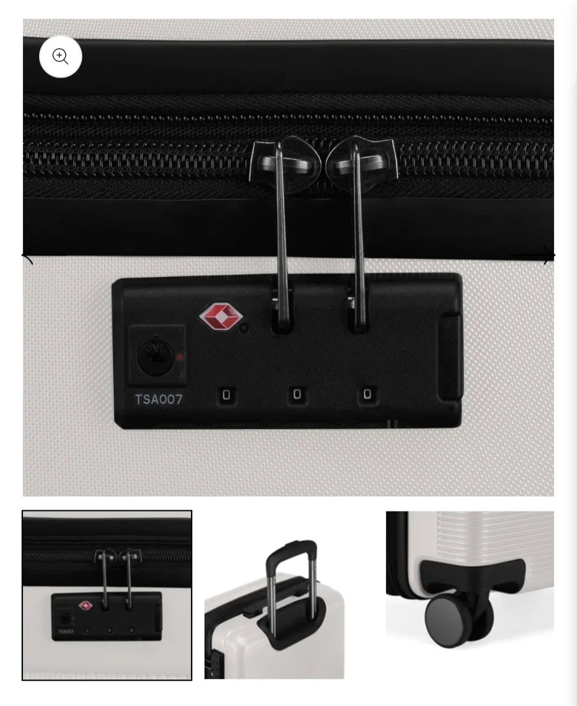 Bugatti Brussels White Hardside Luggage 3 pcs Bnib image indicator(4)