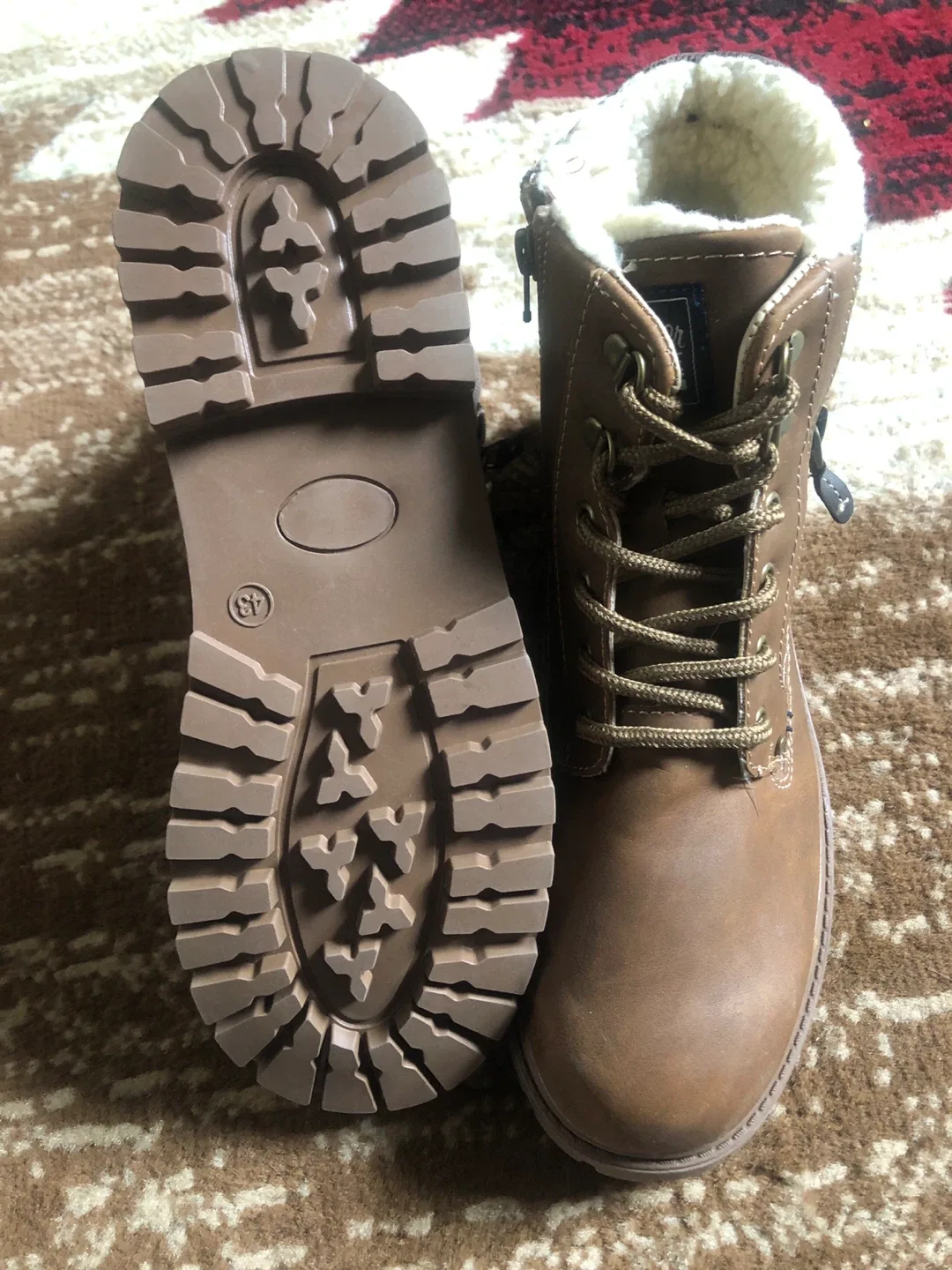 River Shine Brown Winter Boots - Size 43 image indicator(3)