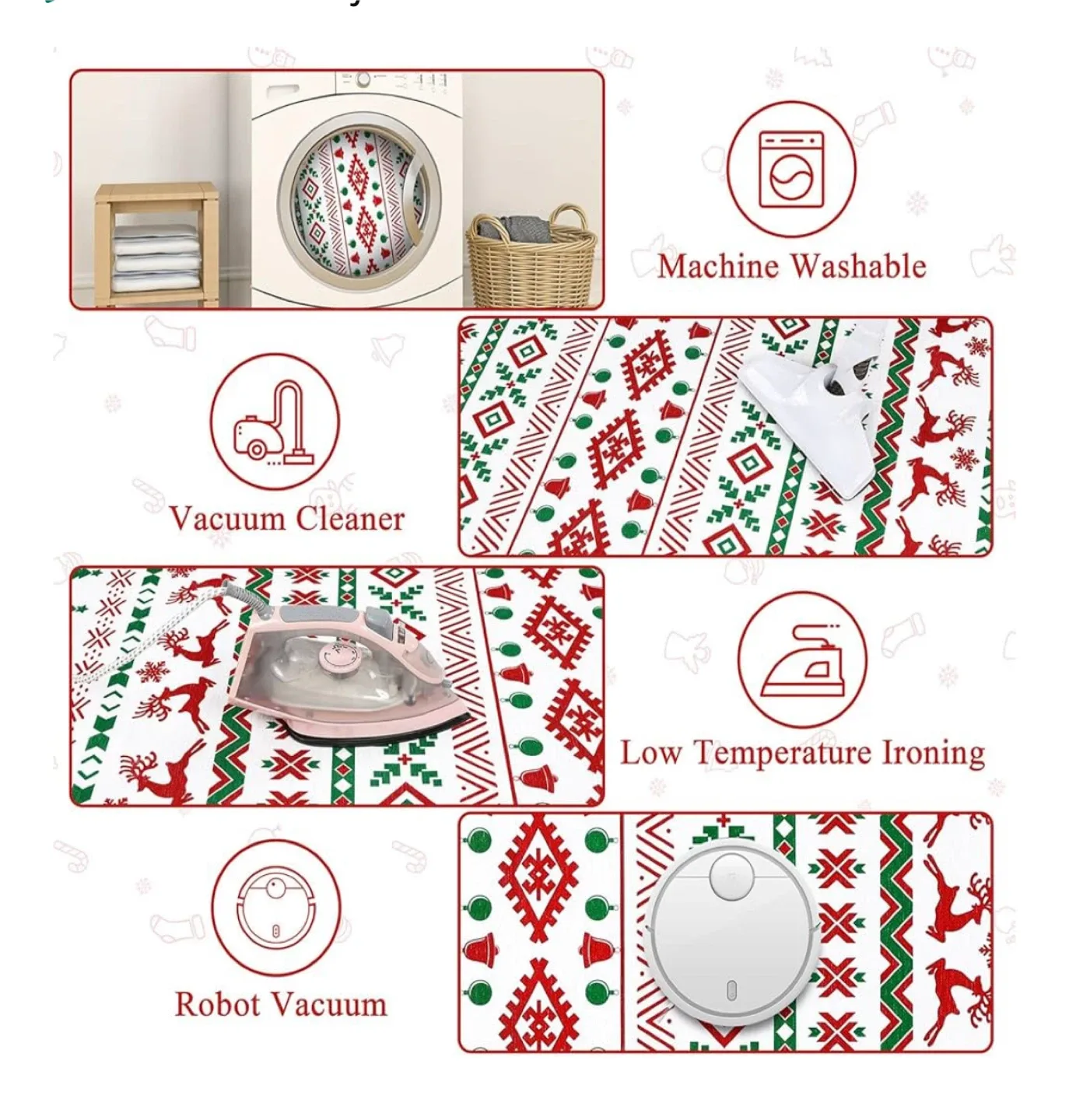 Christmas Patterned Area Rug image indicator(2)