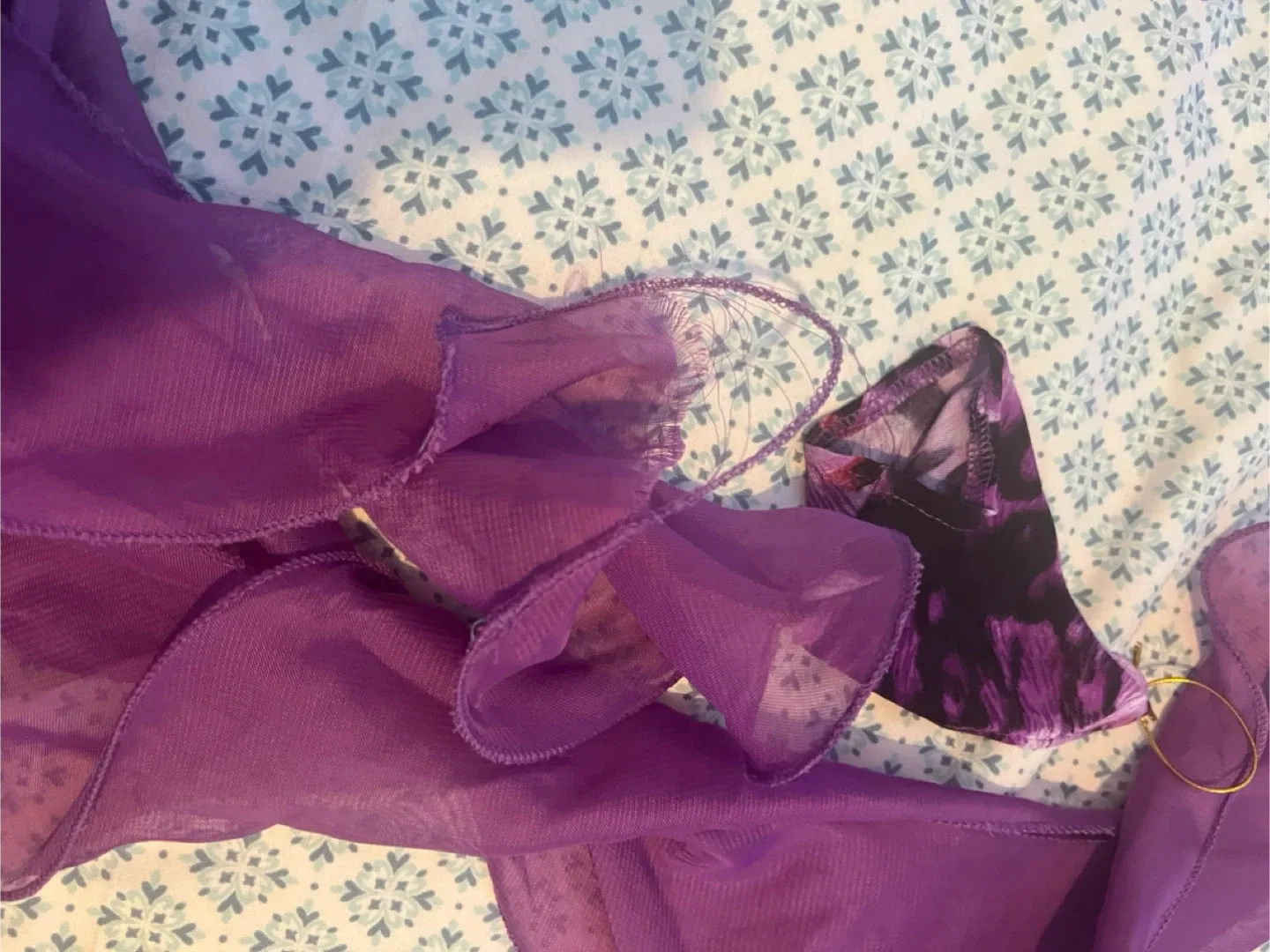 Purple Animal Print Belly Dance costume image indicator(6)