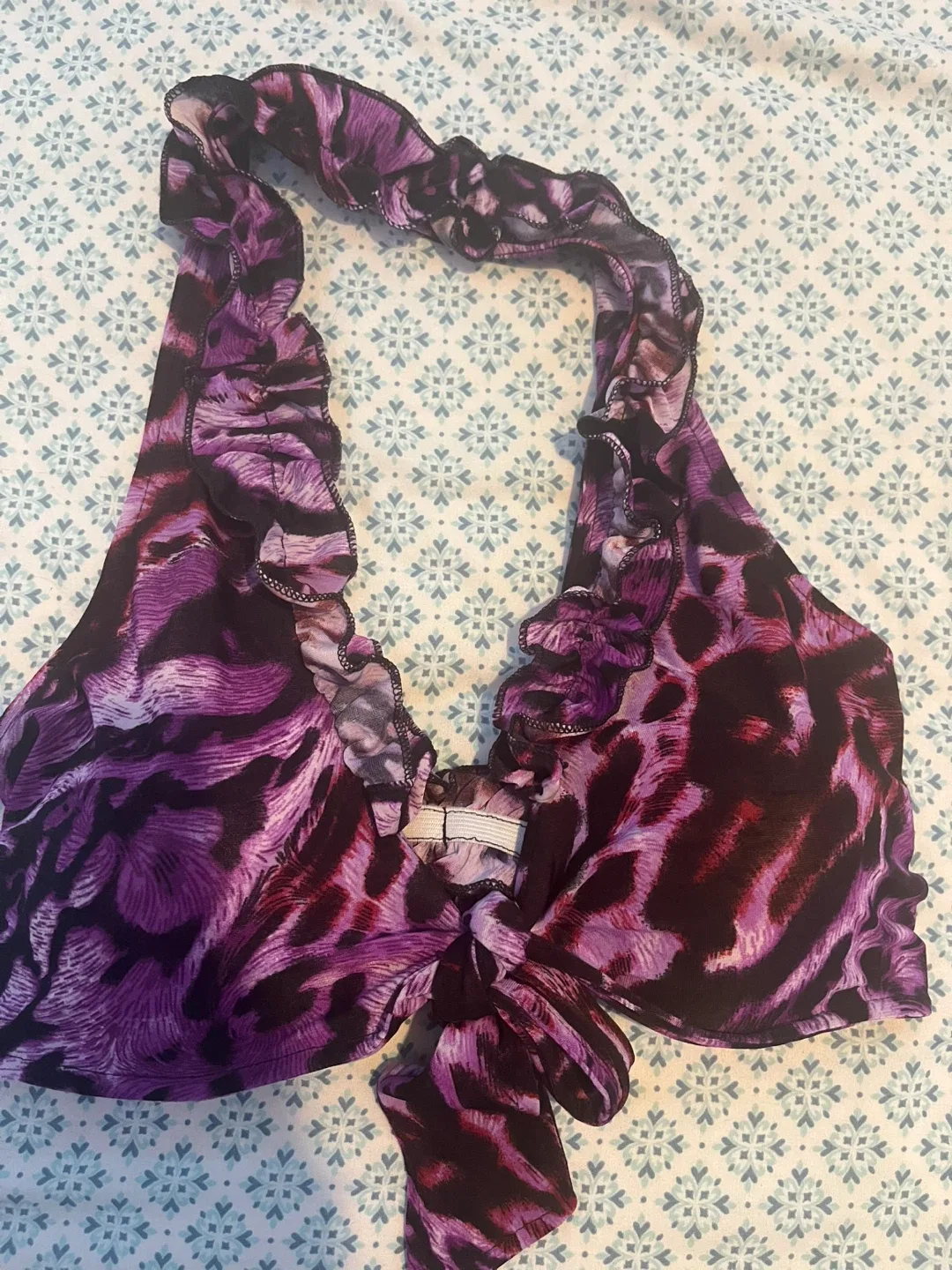 Purple Animal Print Belly Dance costume image indicator(3)