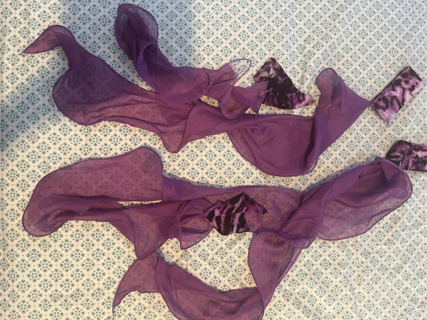 Purple Animal Print Belly Dance costume image indicator(5)