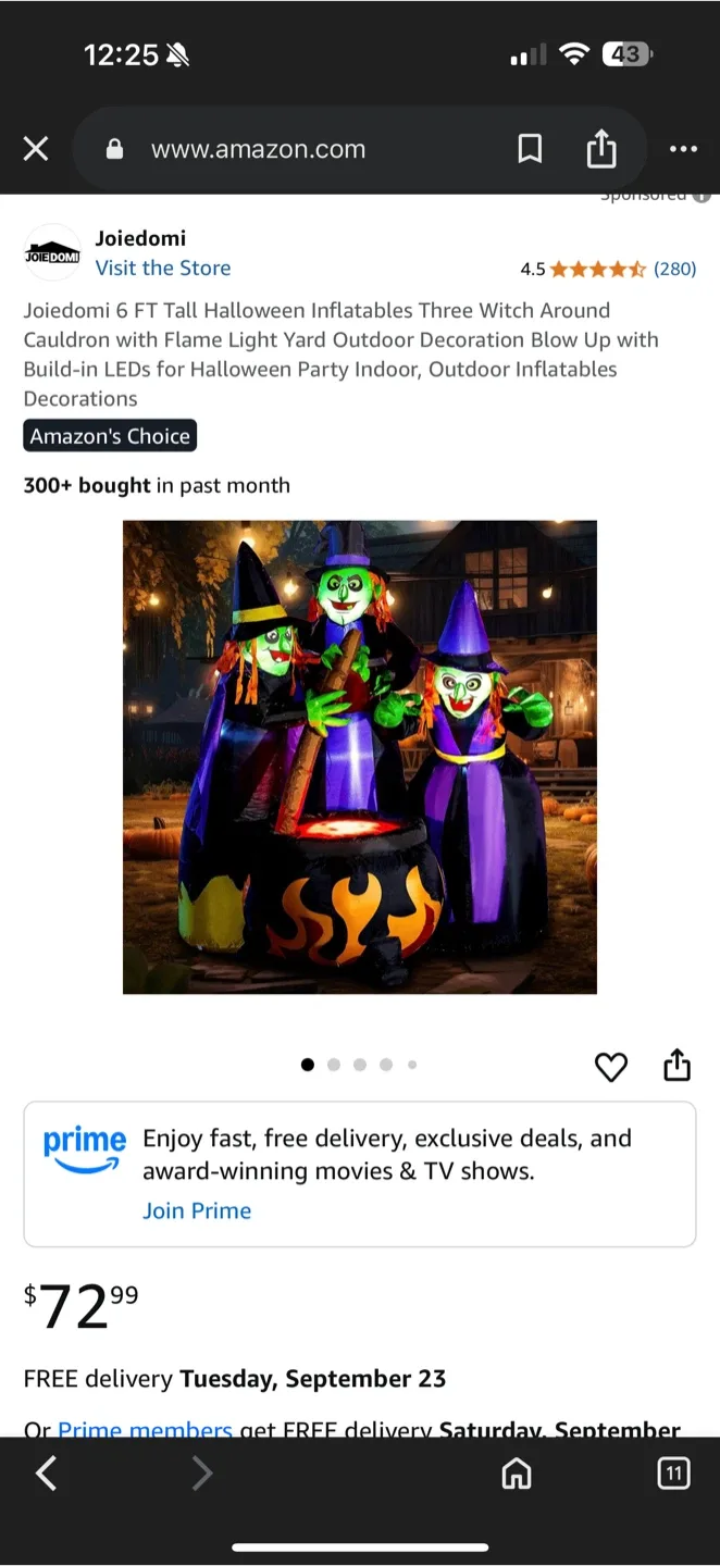 Joiedomi 6 FT Halloween Inflatable thumbnail