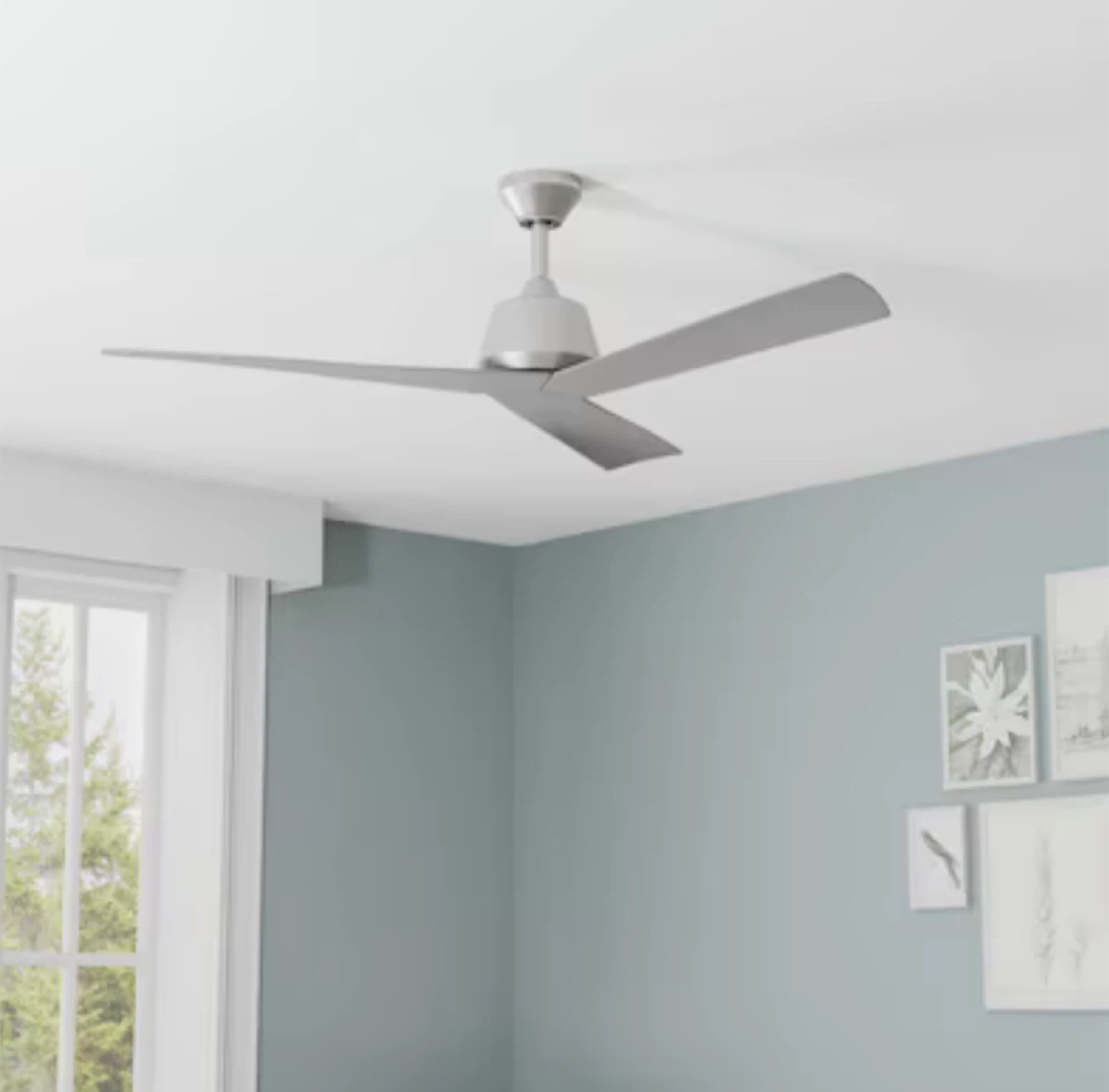 52" Ceiling Fan - brushed nickel
