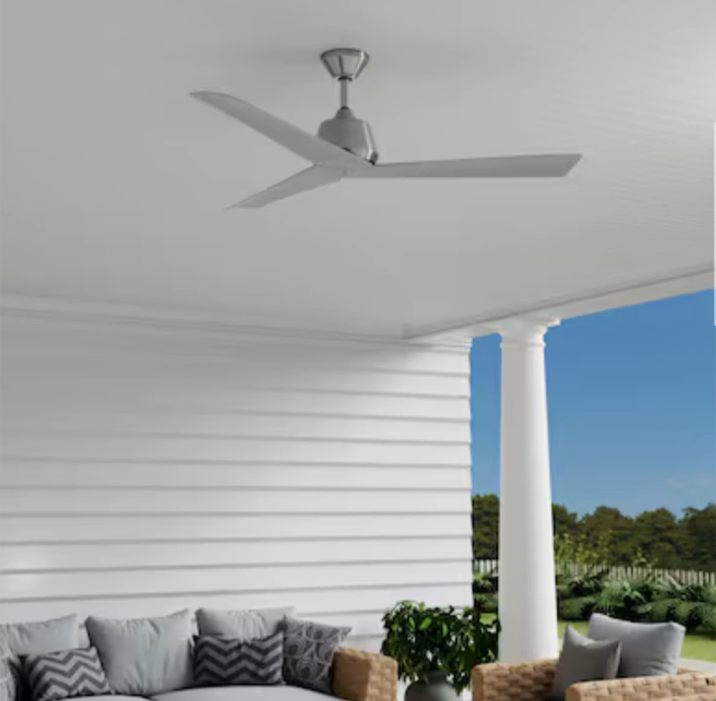52" Ceiling Fan - brushed nickel - photo 2