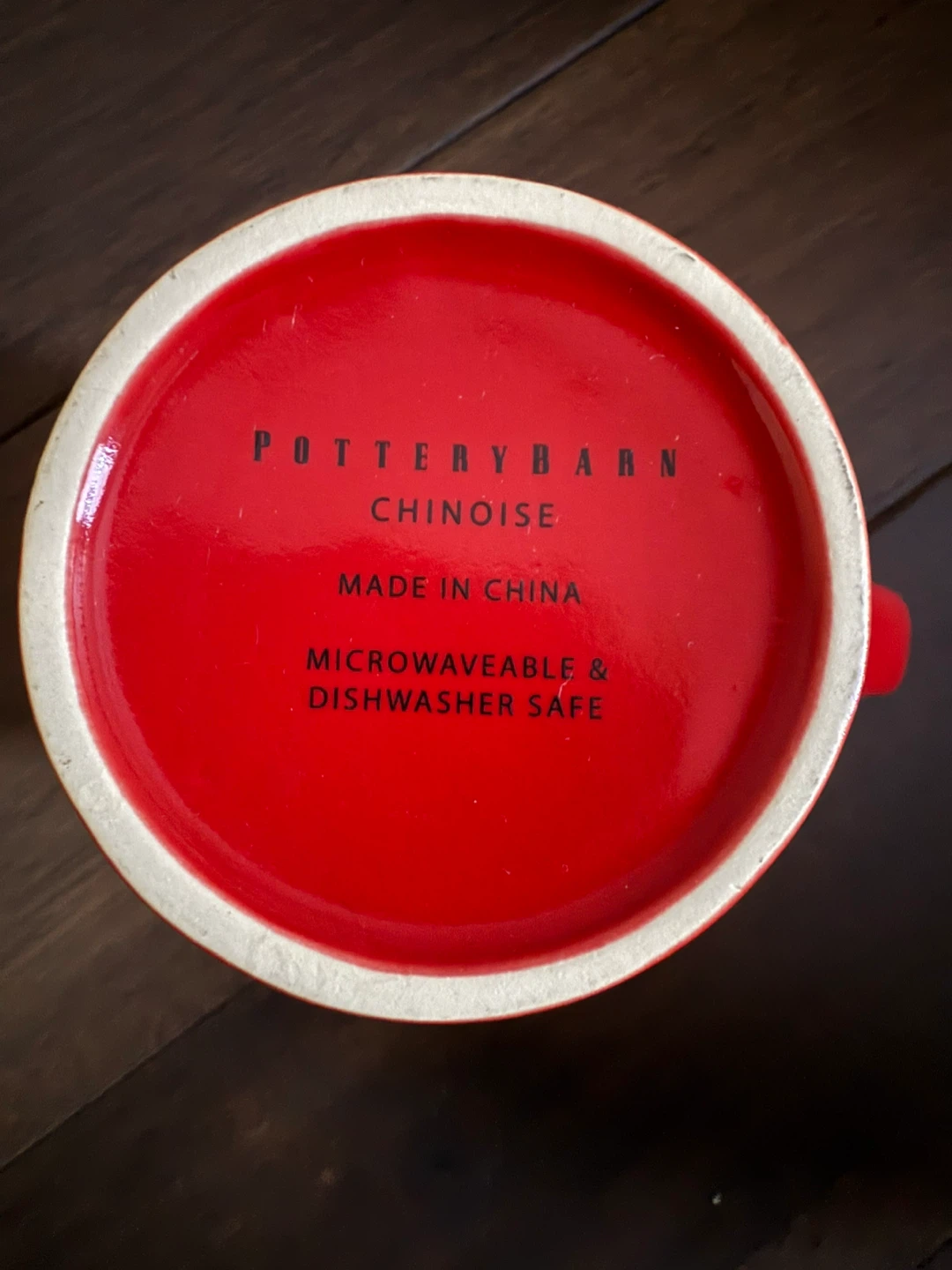 Pottery Barn Chinoise Red Tea Mug with Lid - photo 4