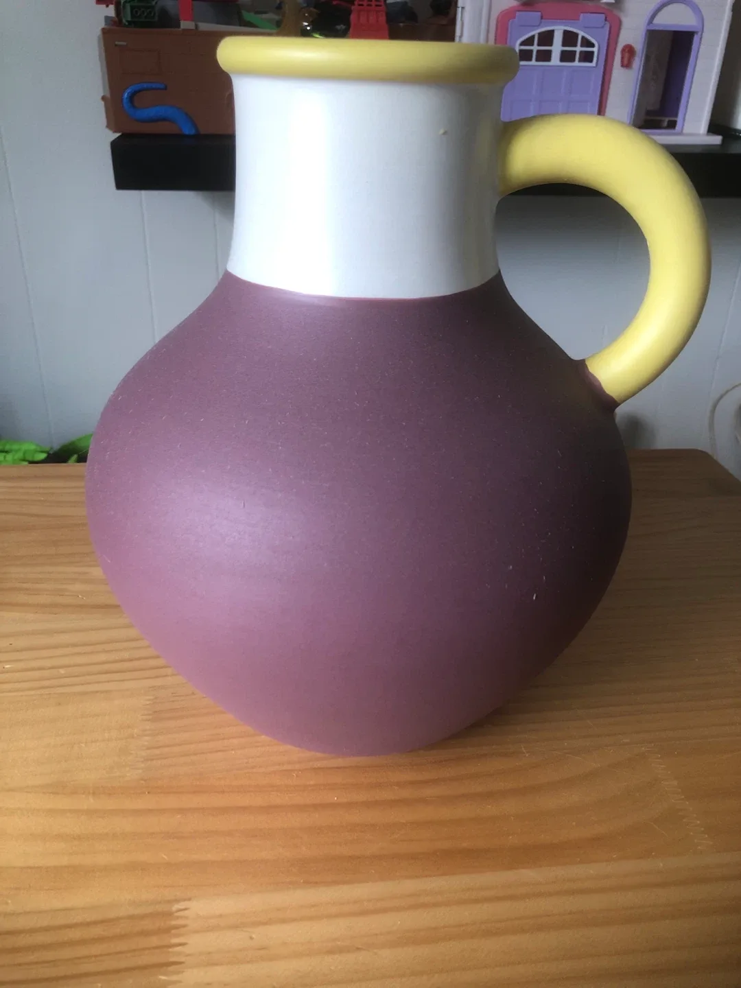 Decorative Pitcher - Purple, White, Yellow image indicator(5)