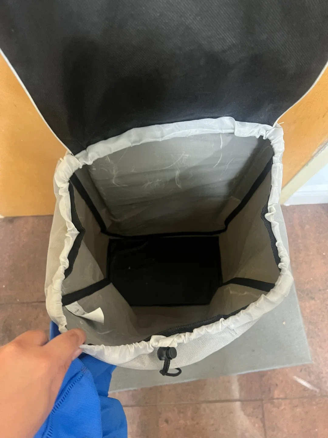 Grey Shopping Cart Tote Bag image indicator(2)