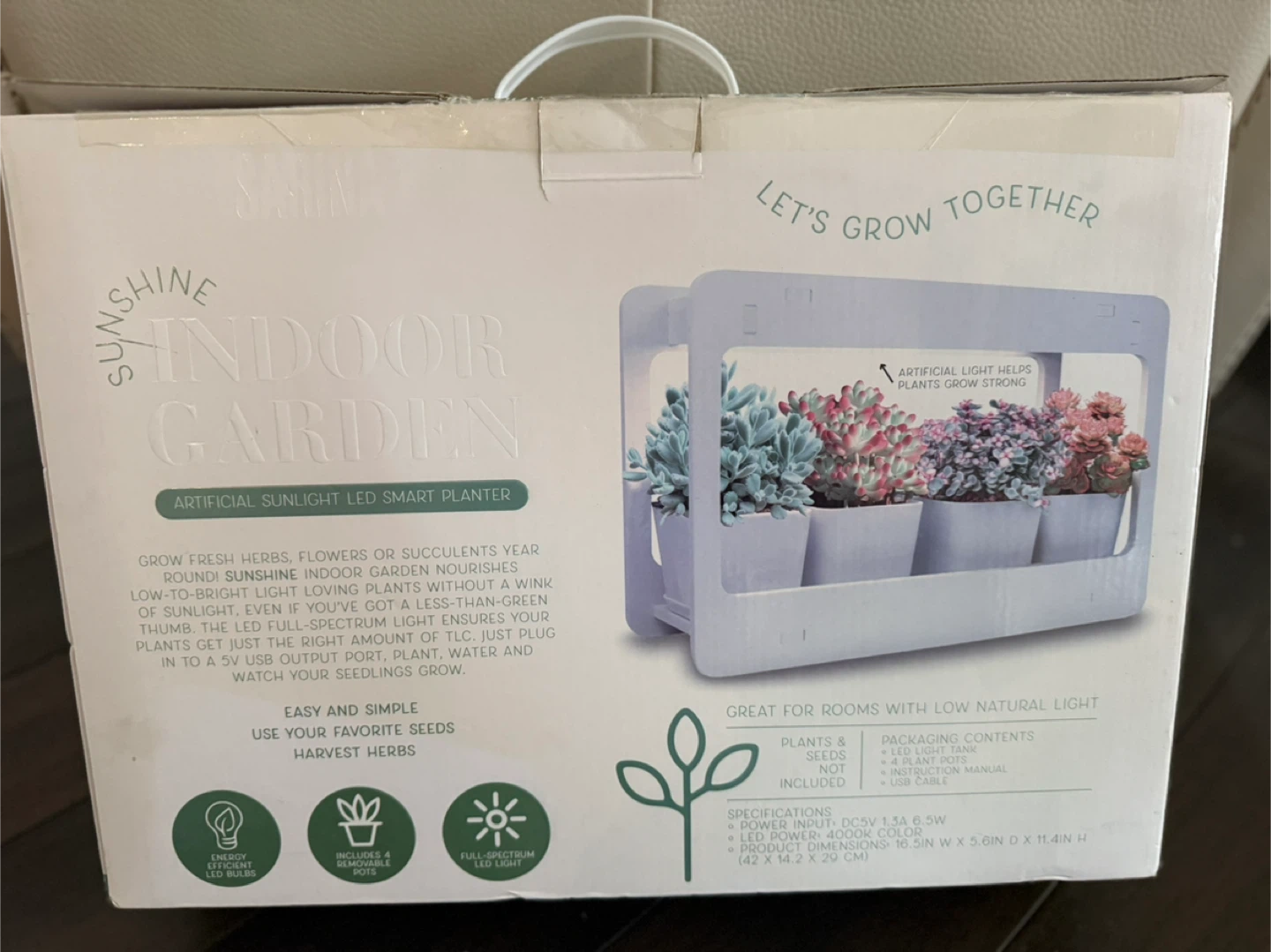 Sunshine Smart Indoor Garden - LED Planter - photo 2