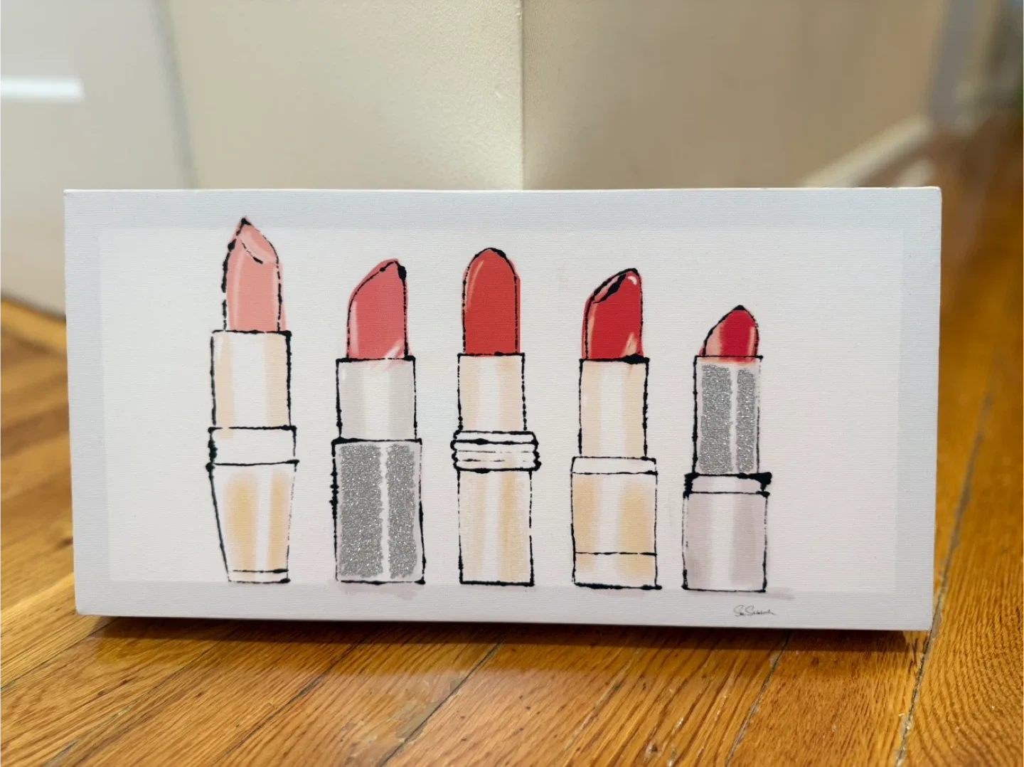 Lipstick Graphic Canvas Wall Art thumbnail
