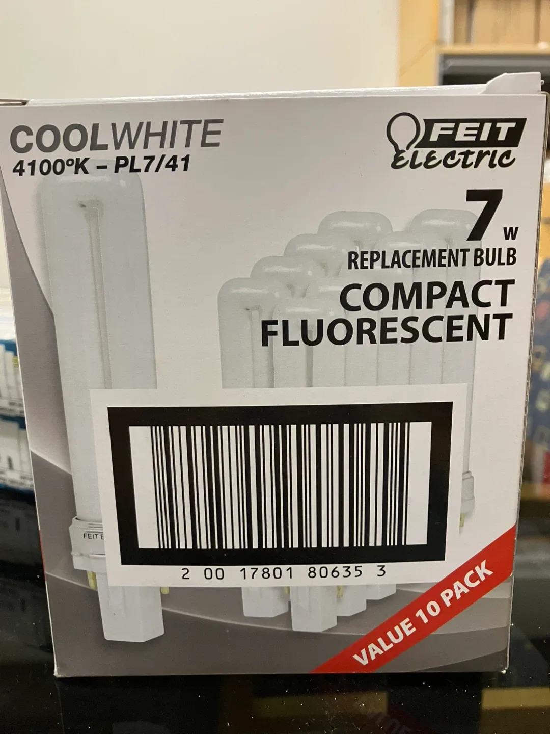 7- Feit Electric 7W Compact Fluorescent 10 Pack thumbnail
