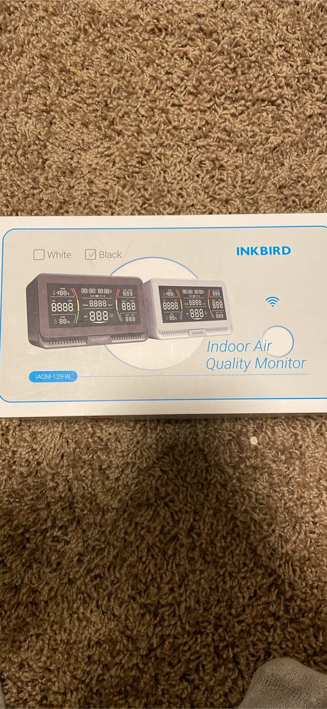 Inkbird IAQM-129-W Indoor Air Quality Monitor - Black