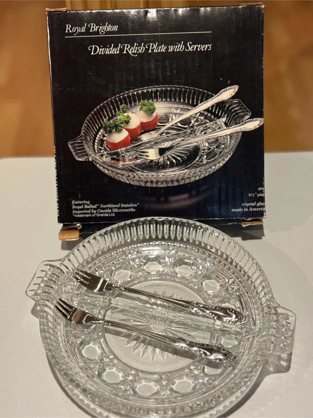 Divided Relish Plate with Servers