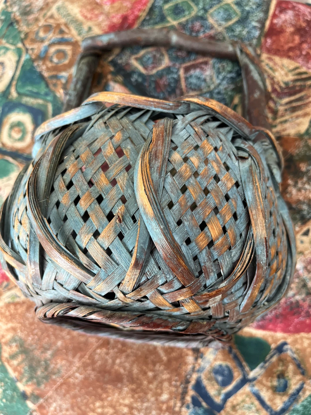 Rustic Basket with Twig Handle, cute for Easter! - photo 2