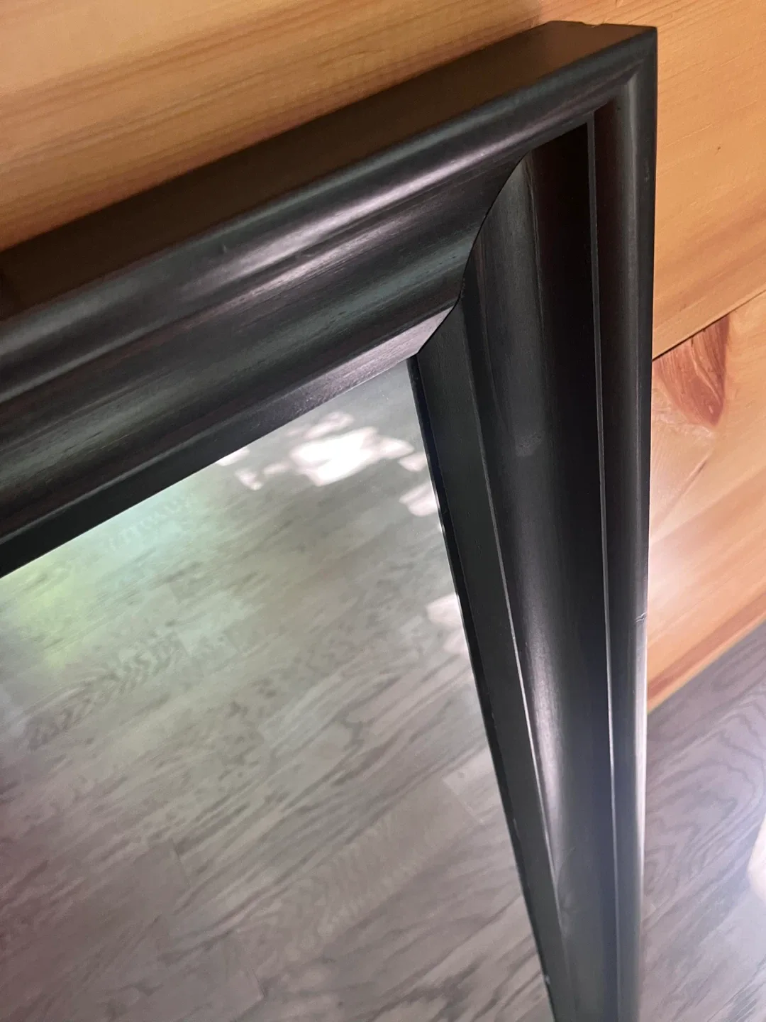 IKEA Large Mirror - HEMNES Black-Brown Square 🥕 image indicator(5)