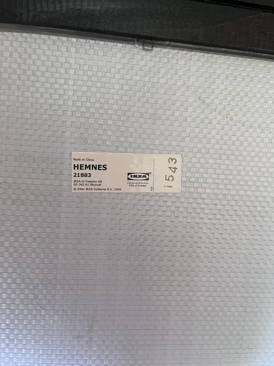 IKEA Large Mirror - HEMNES Black-Brown Square 🥕 image indicator(3)