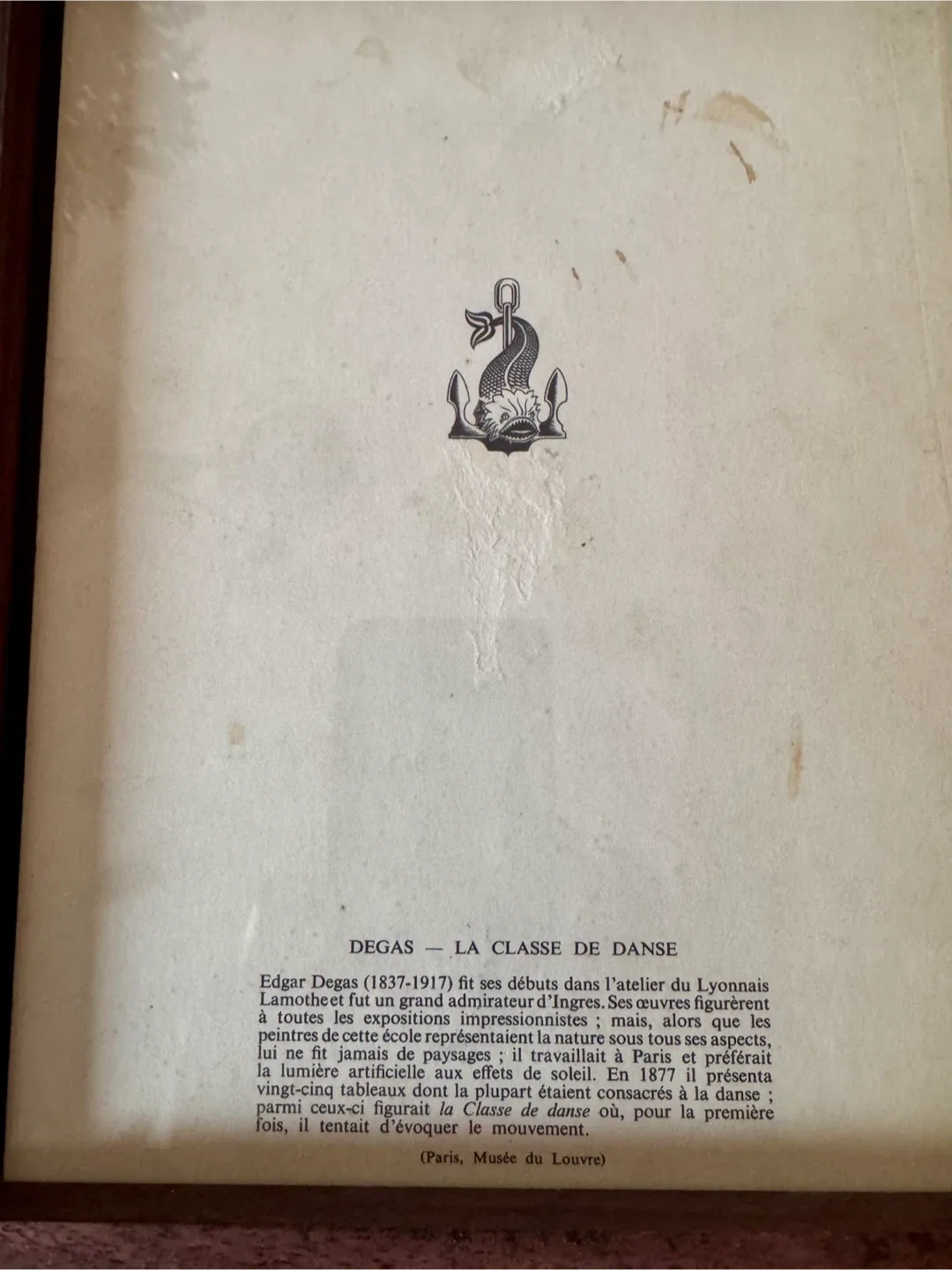 VTG 1960  LITHOGRAPH PRINT "DANCE CLASS" 1874 image indicator(2)