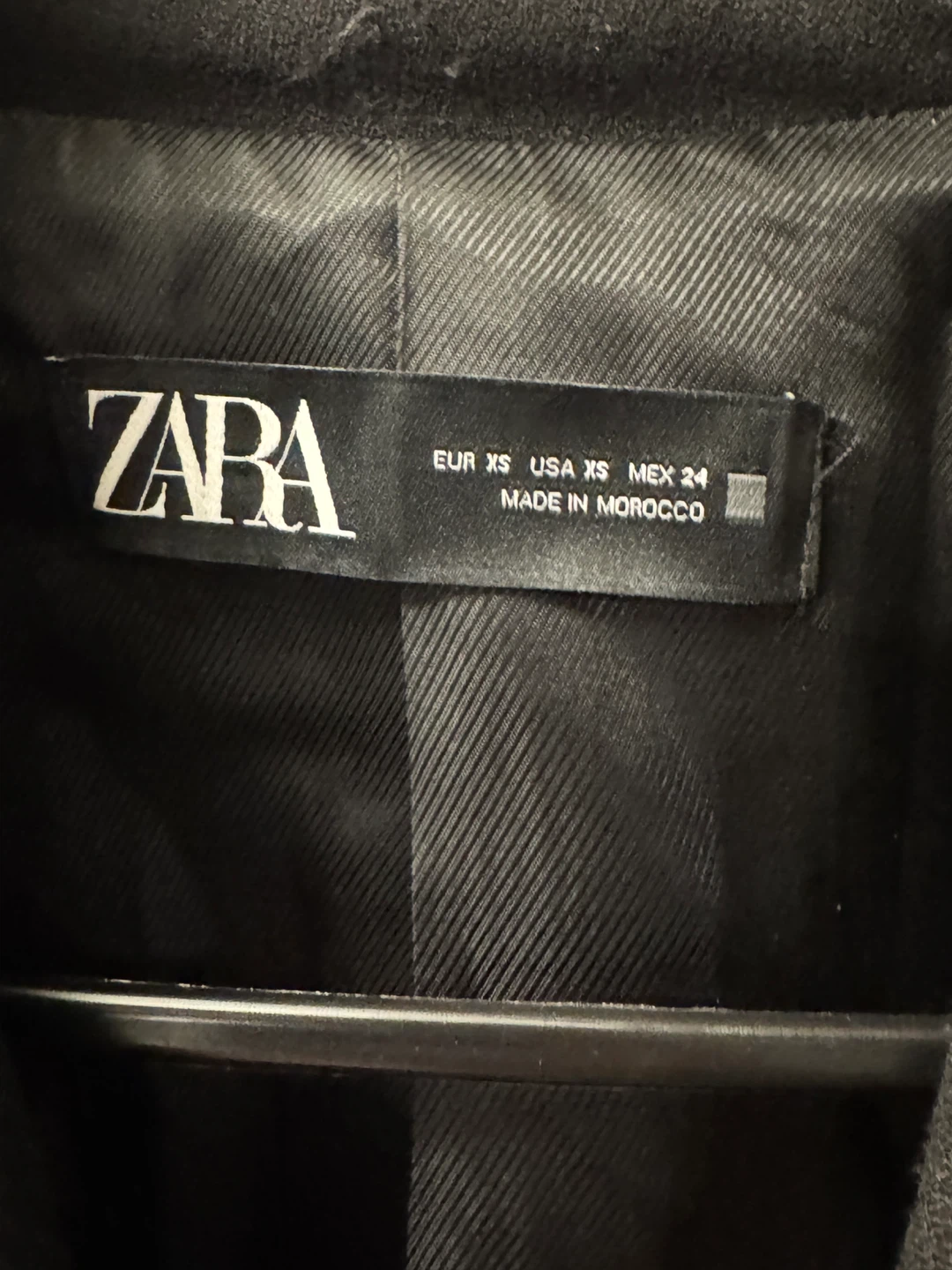 Zara Black Double Breasted Blazer - XS - photo 2