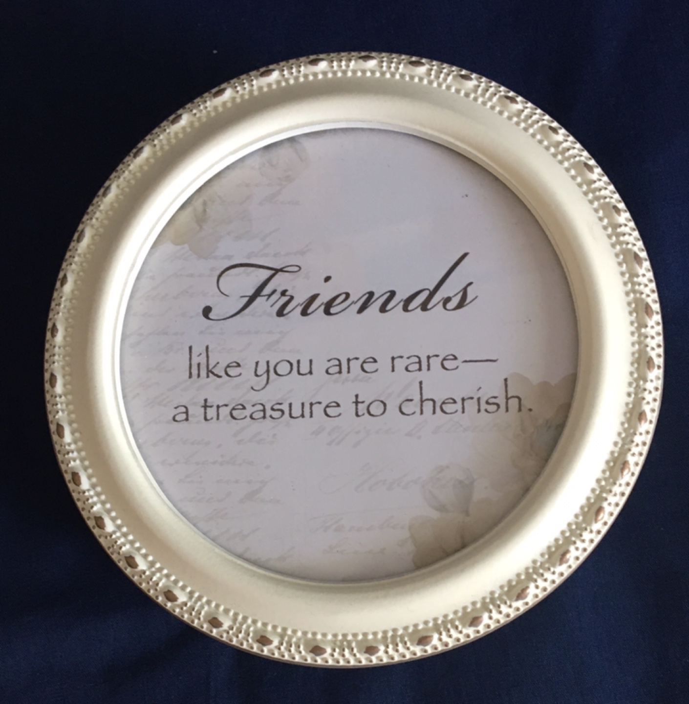 Friendship Tiny Round Ivory Box