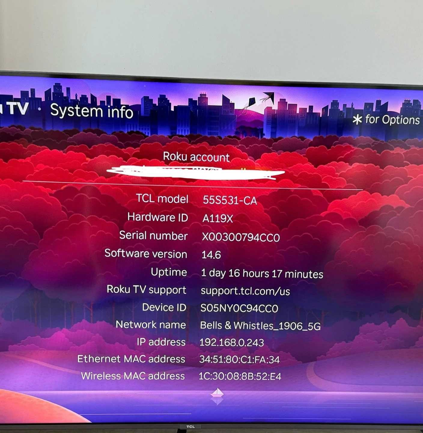 TCL 55 inch 4K QLED SMART ROKU TV DOLBY Vision - photo 2
