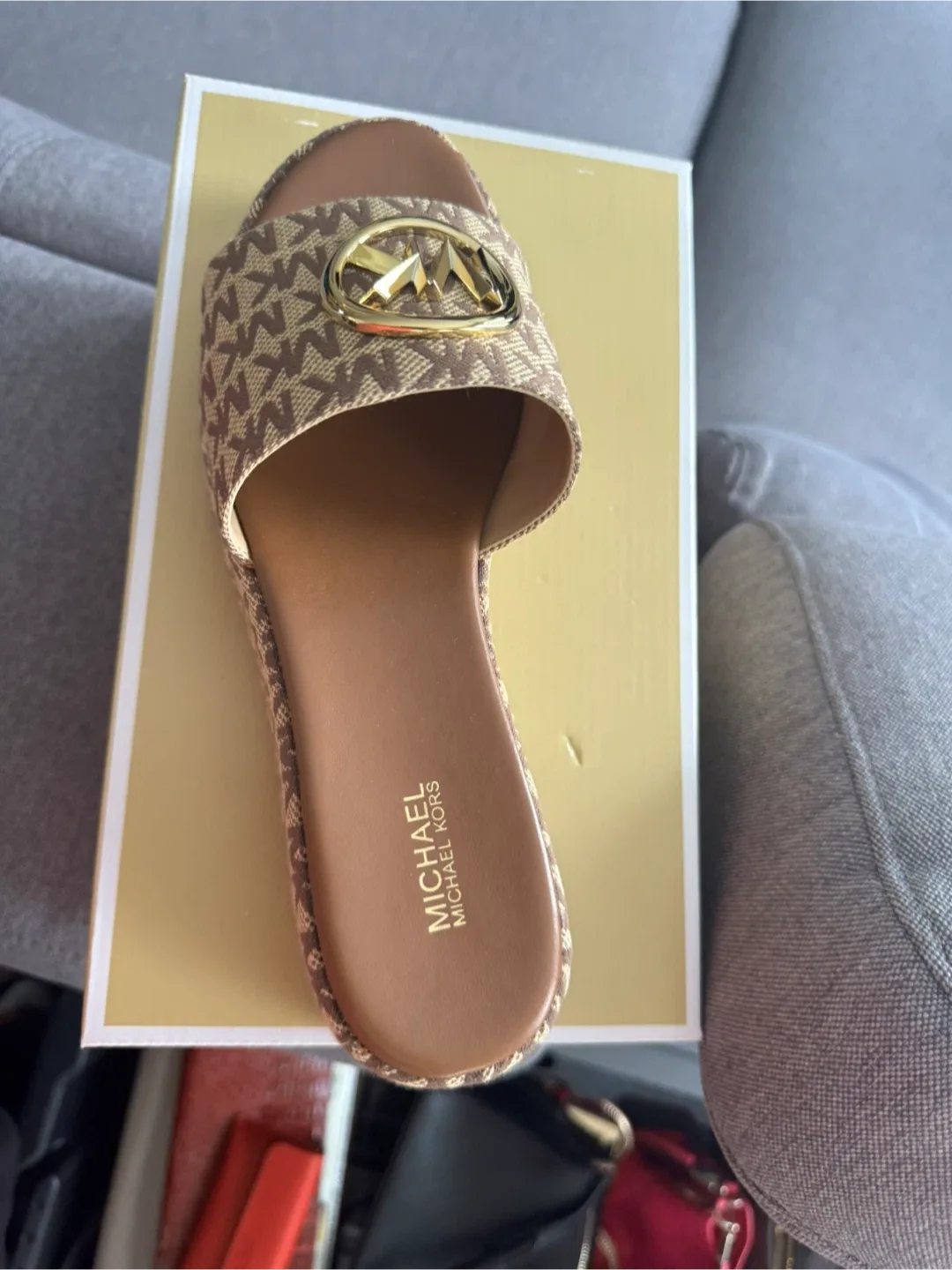 Michael Kors Sadler Wedge Slides - Size 8 image indicator(4)