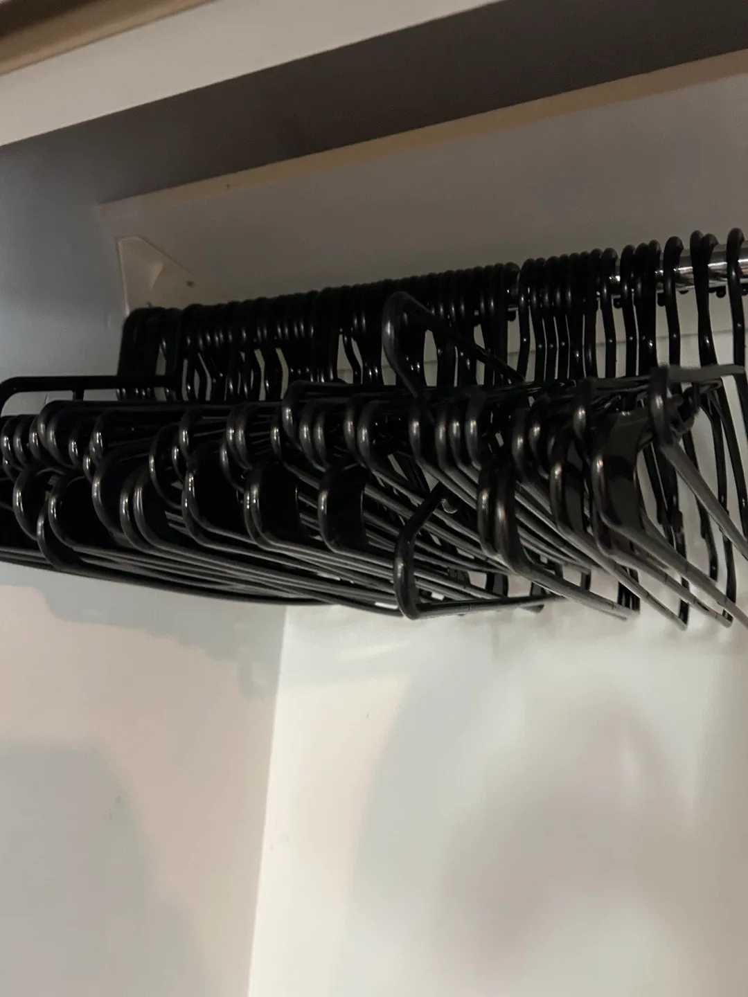Black Plastic Clothes Hangers thumbnail