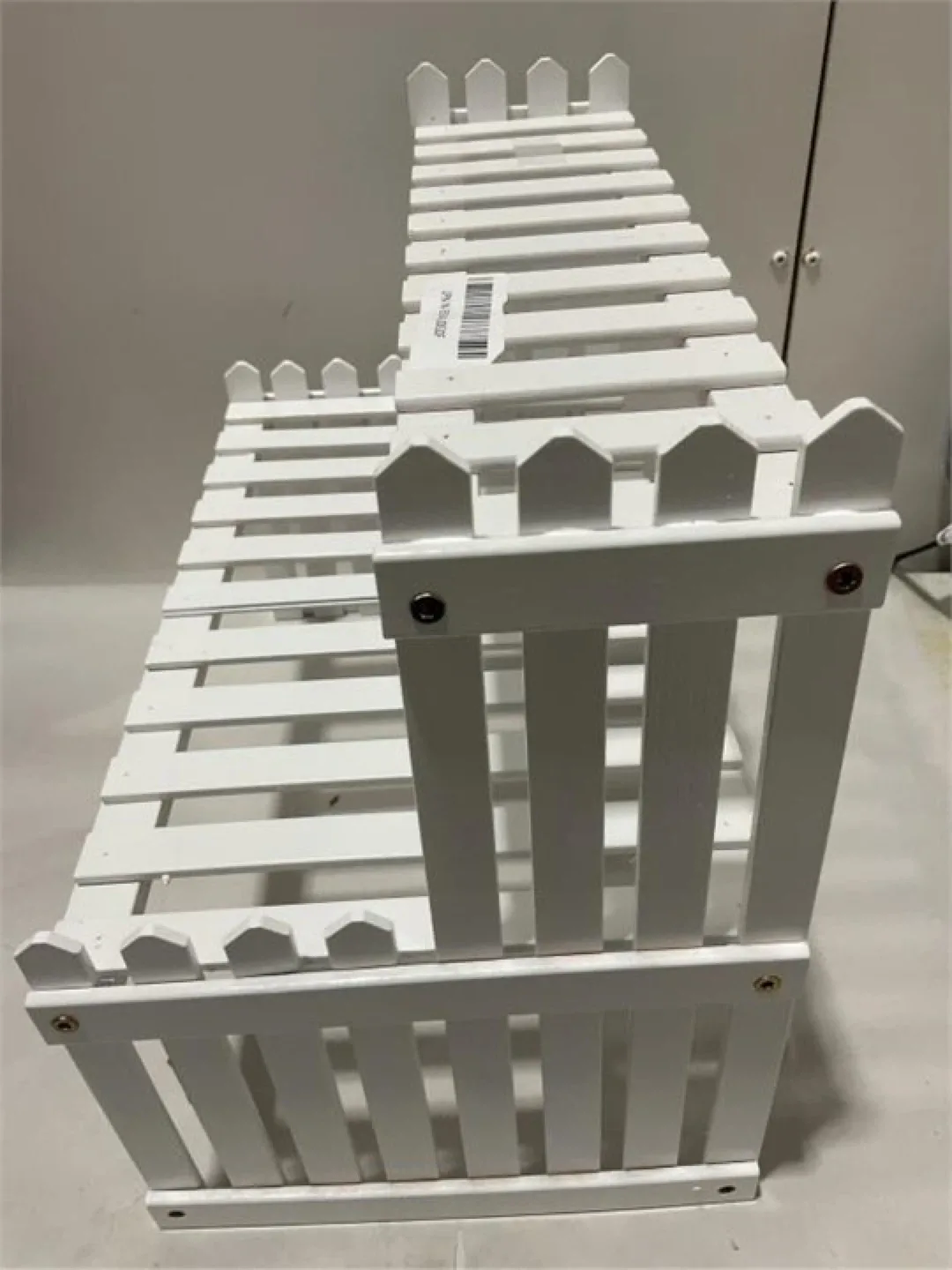 White Wooden Plant Stand - 2 Tier image indicator(3)