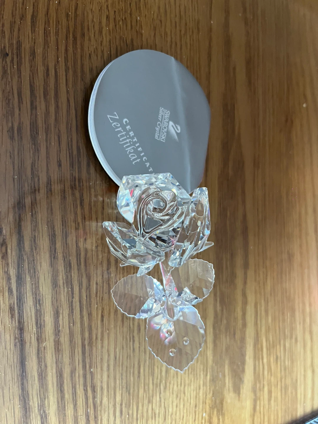 Swarovski Silver Crystal Rose  Figurine - photo 3