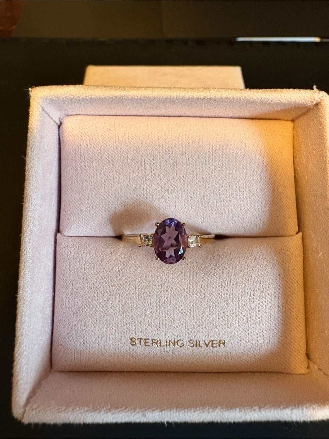 Rose gold Amethyst Ring