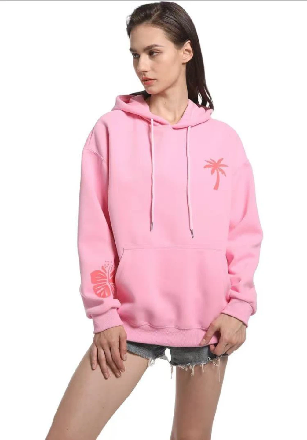 New Opahthn Pink Casual Hoodie - small，medium - photo 3