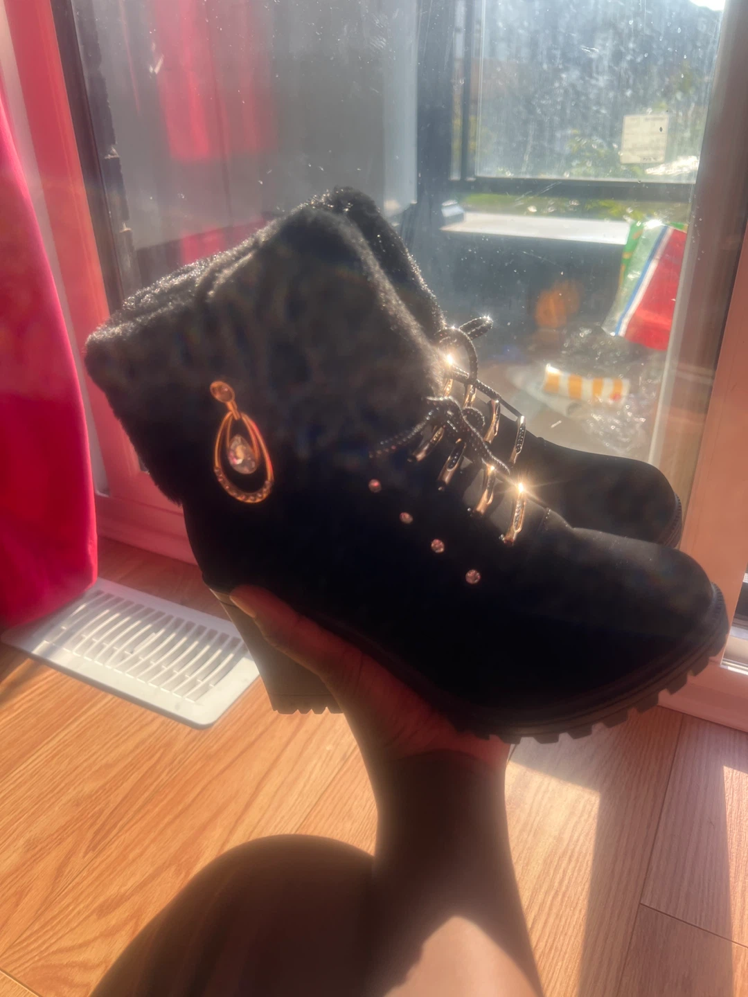 Black Ankle Boots - Size 8 - photo 2