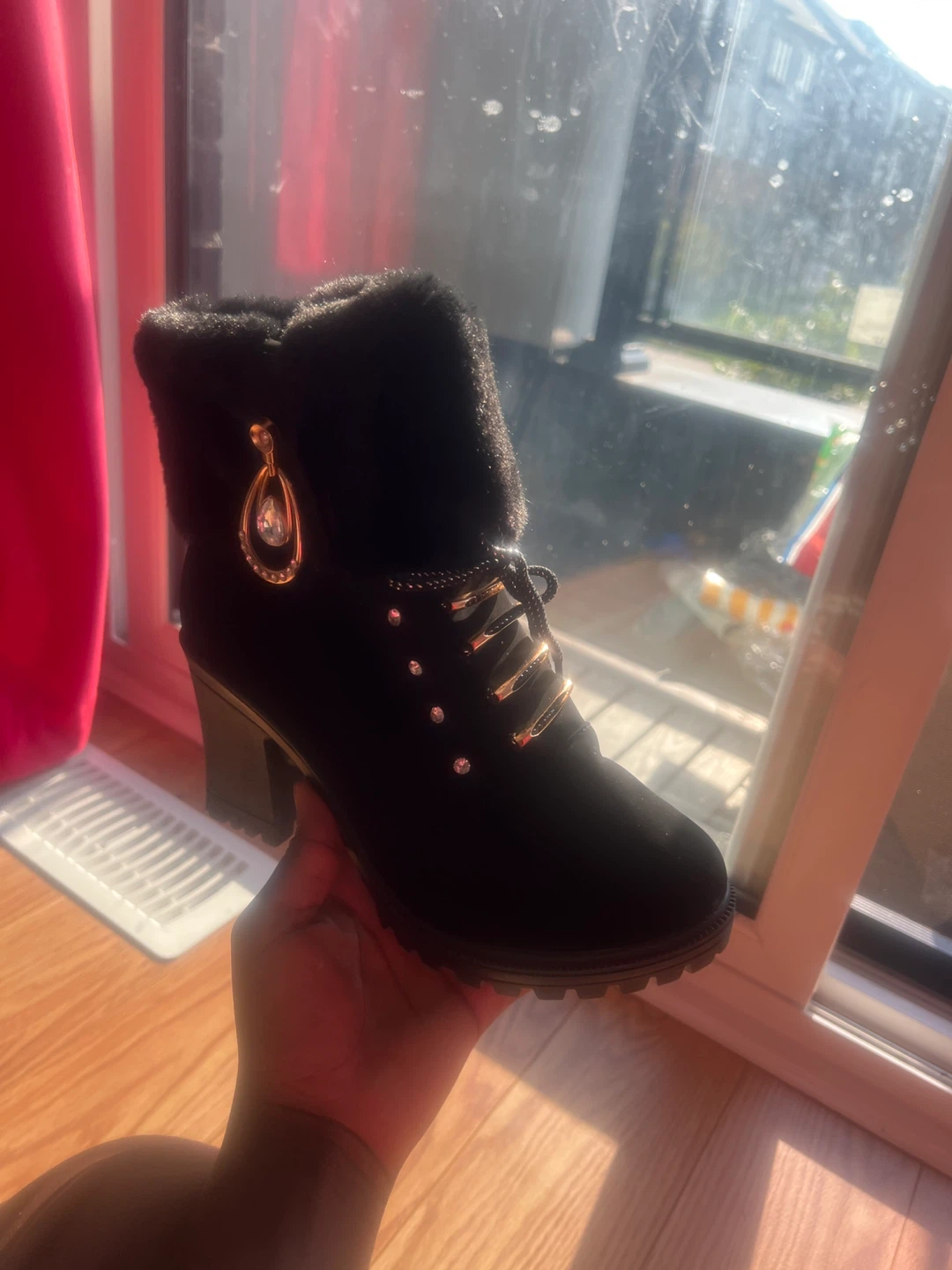 Black Ankle Boots - Size 8 - photo 4