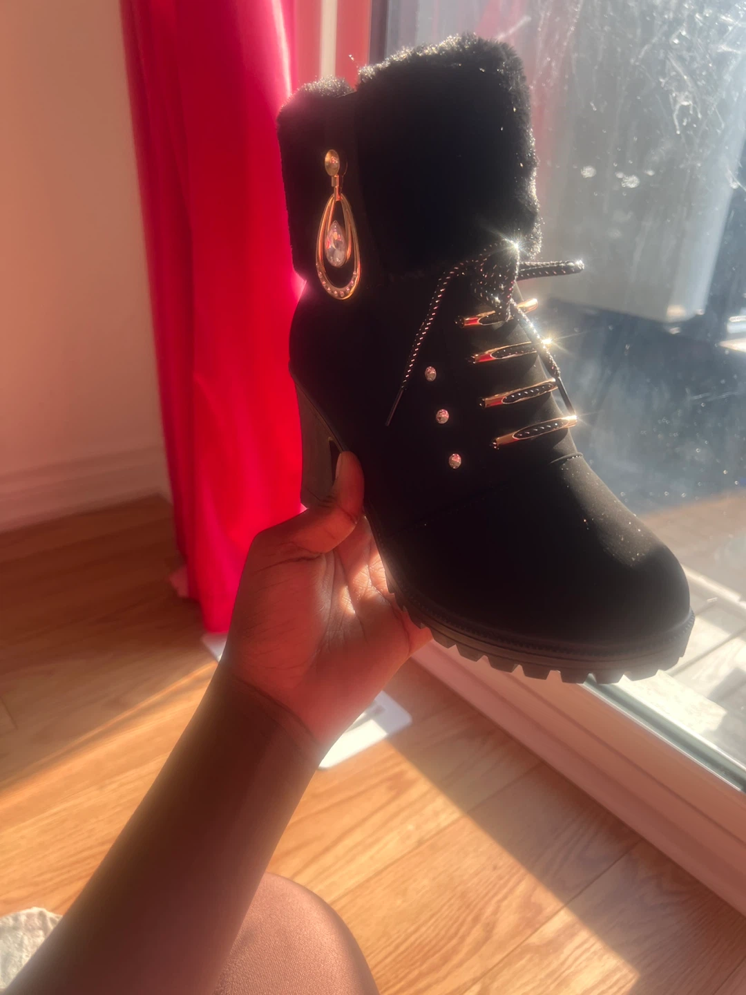 Black Ankle Boots - Size 8 - photo 3